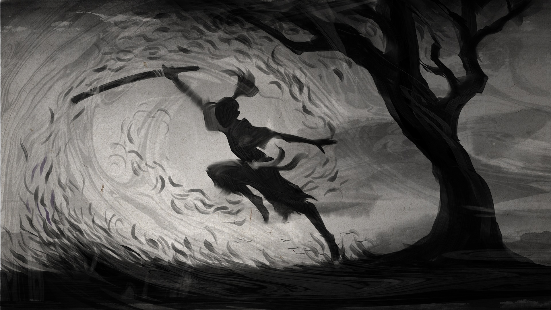Yasuo from League of Legends in motion HD Wallpaper