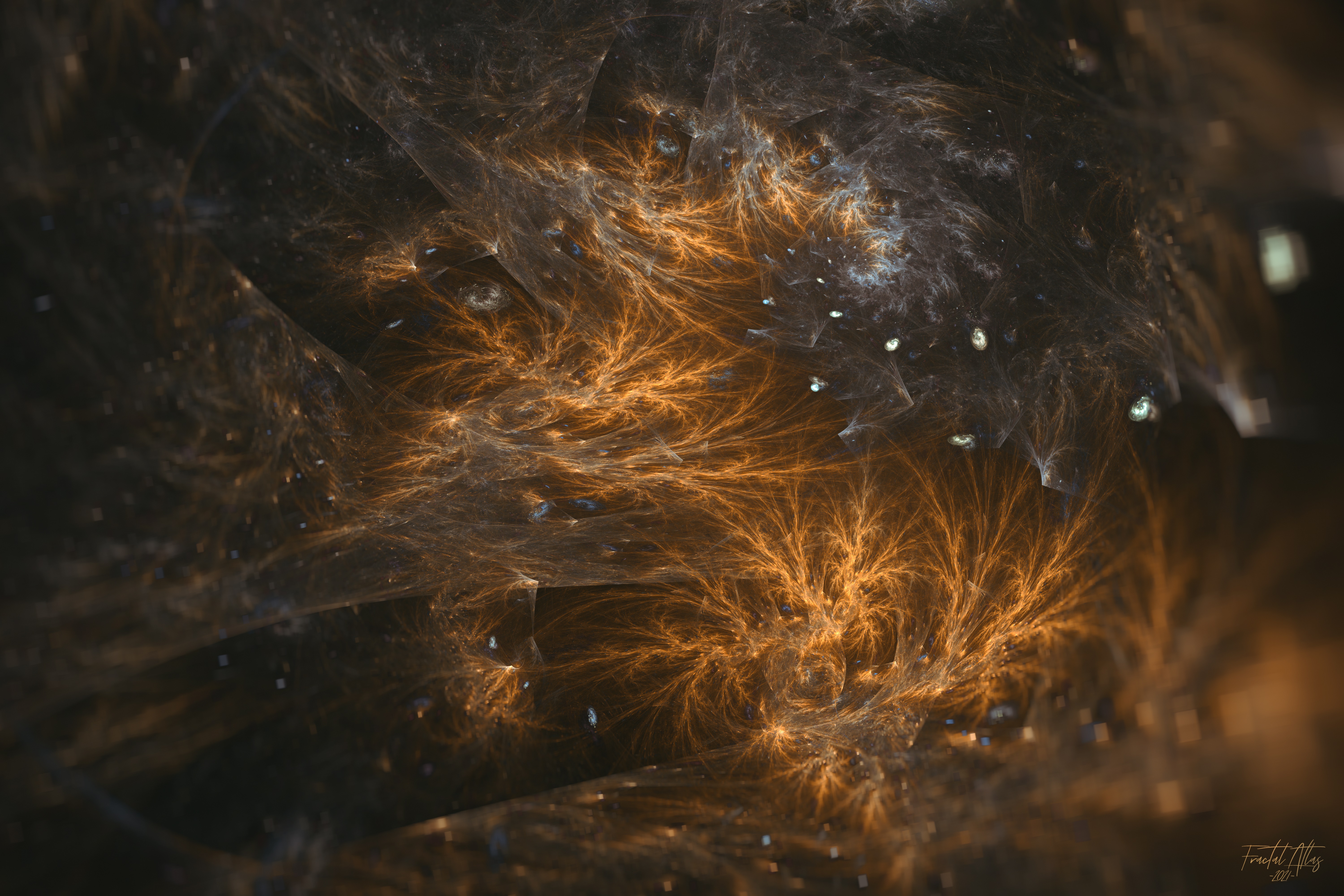 Abstract Fractal Shapes 4K HD Wallpaper