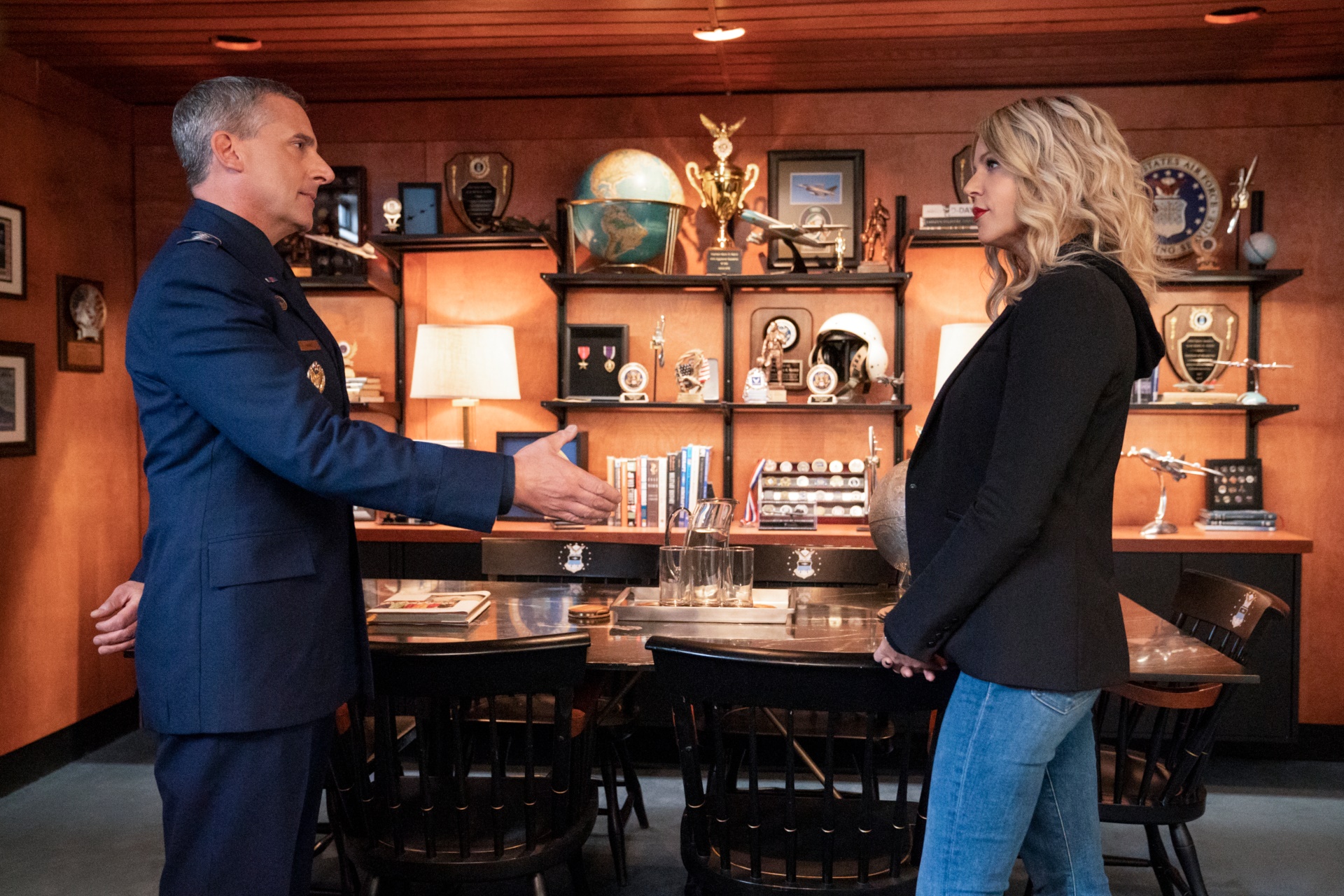 General Mark R. Naird and Kelly King in office HD Wallpaper