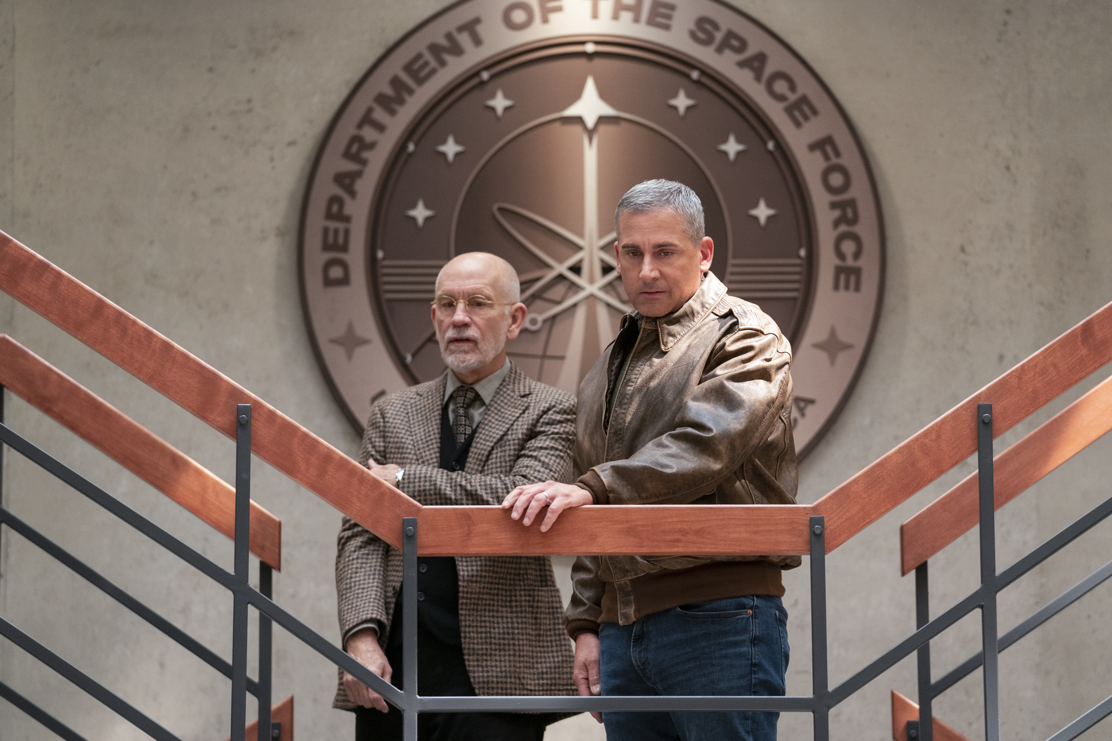 Steve Carell and John Malkovich in Space Force HD Wallpaper