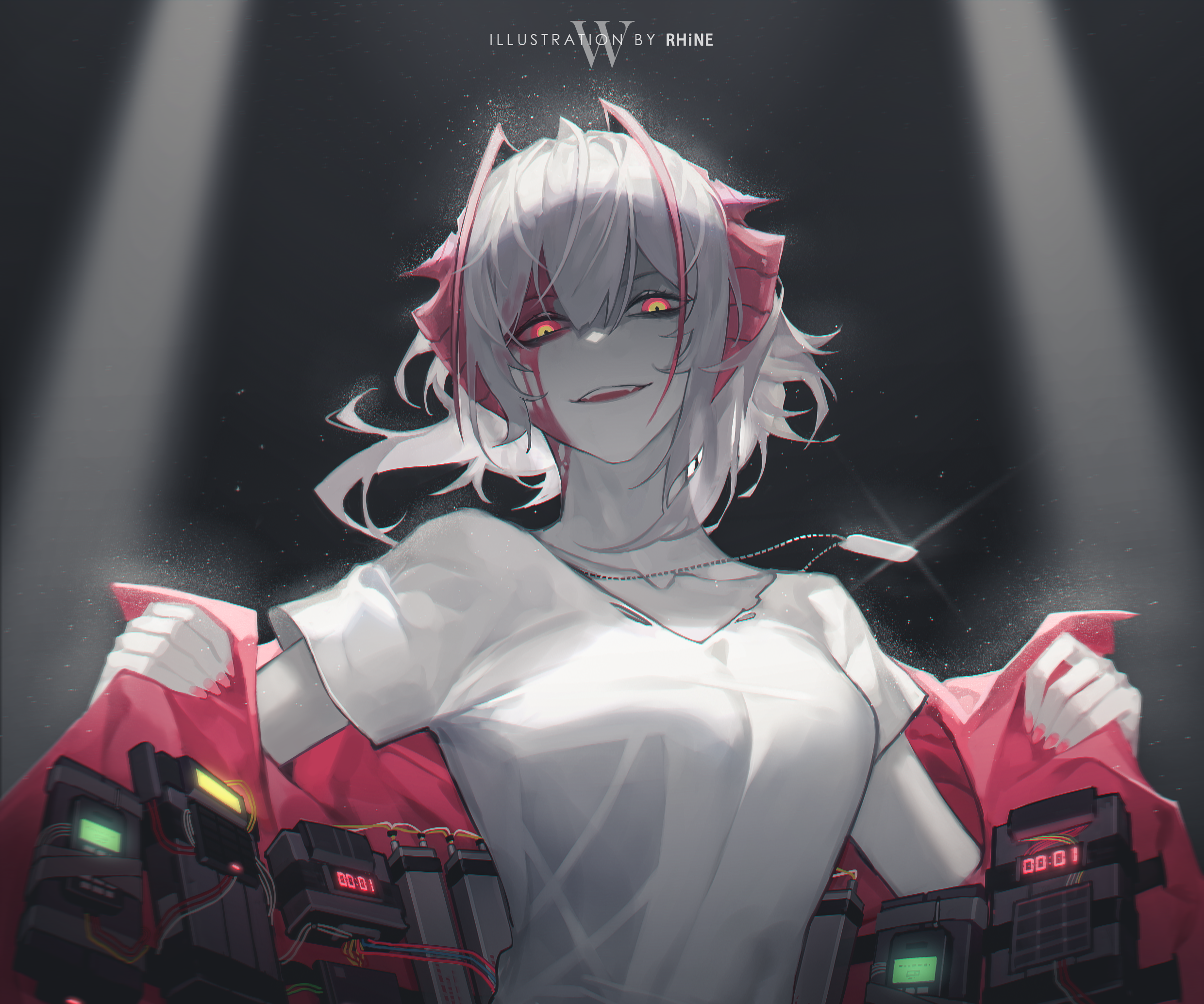 W from Arknights with bombs HD Wallpaper
