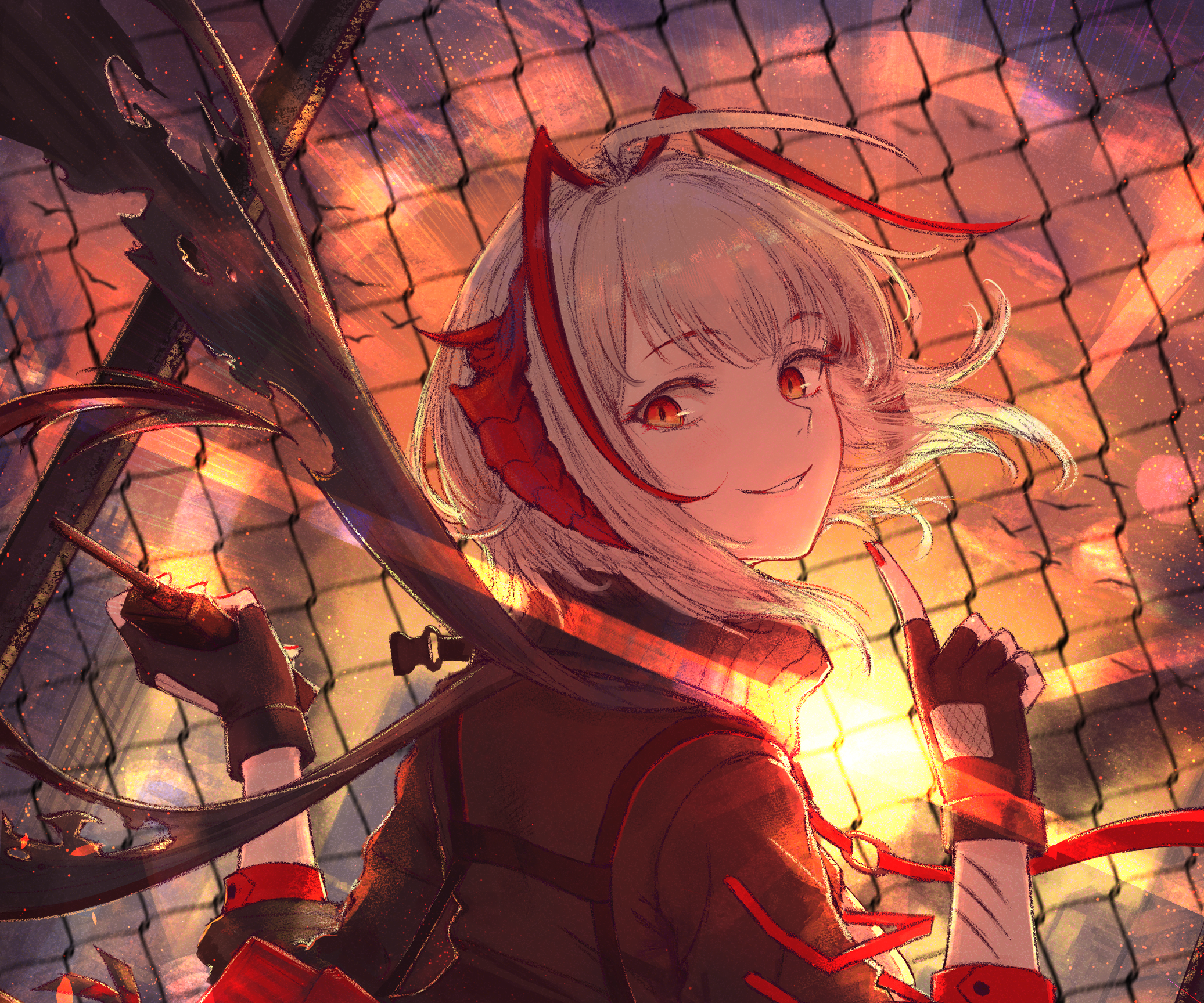 W from Arknights HD Wallpaper