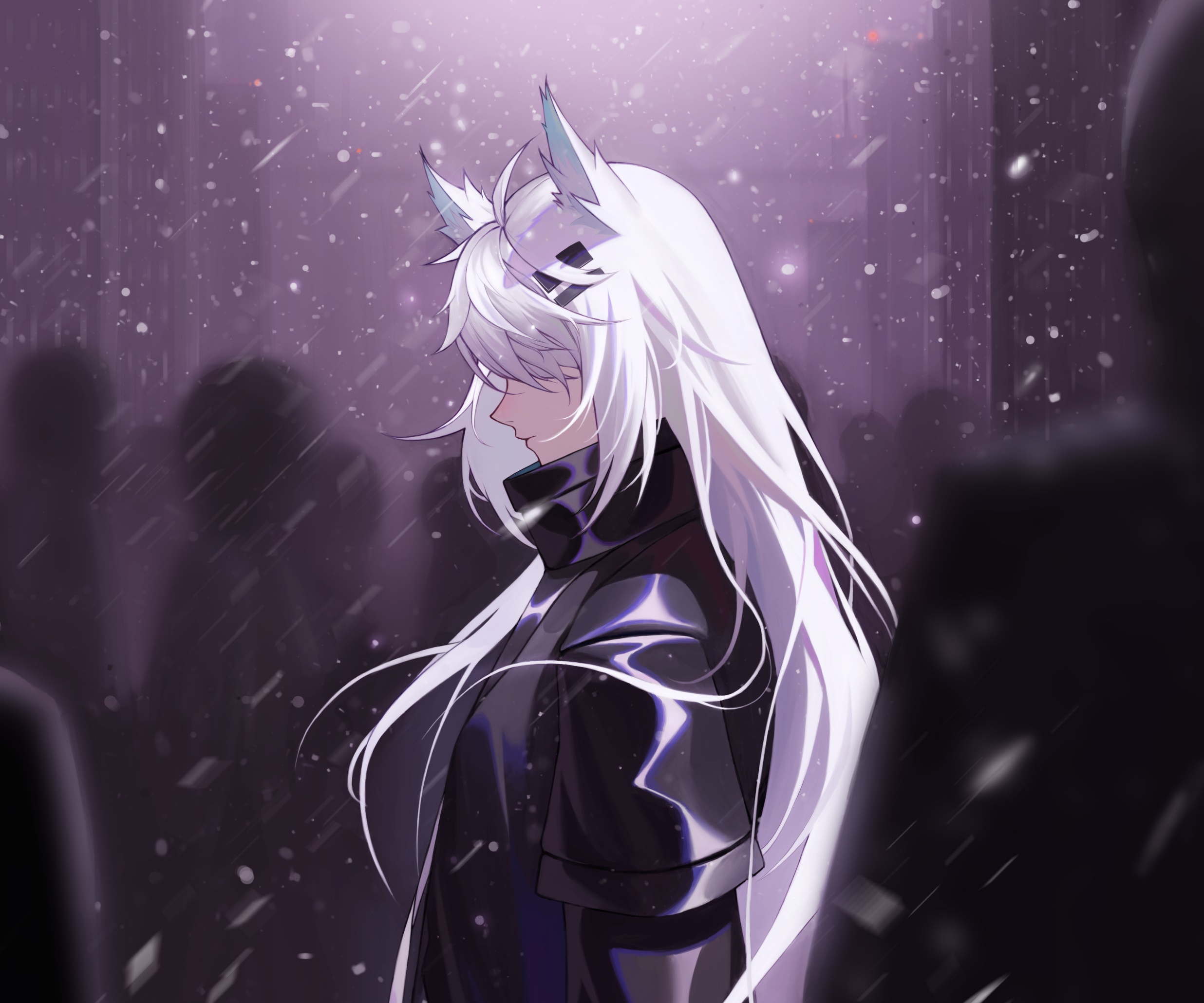 Lappland from Arknights in the snow HD Wallpaper