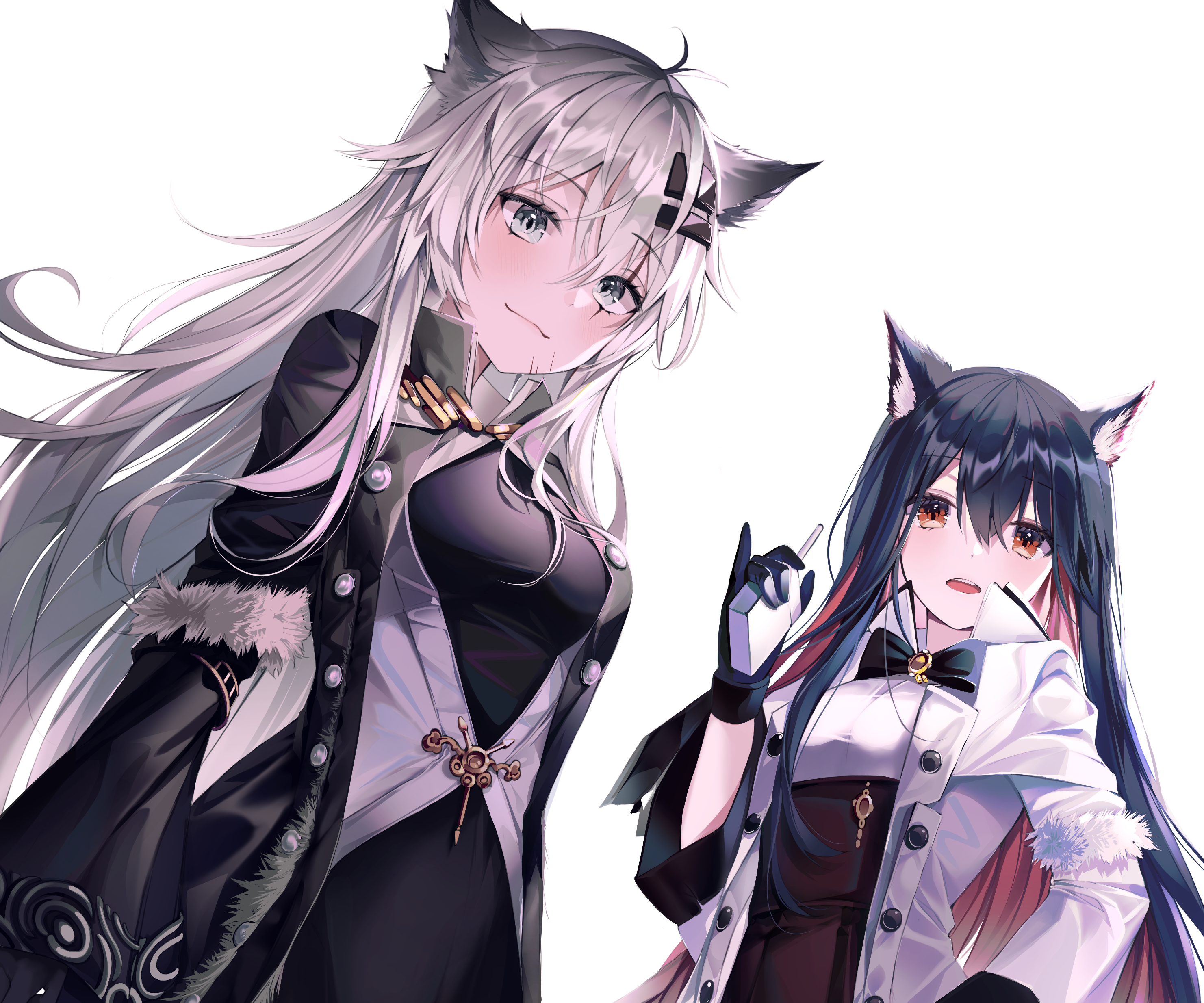 Texas and Lappland from Arknights HD Wallpaper