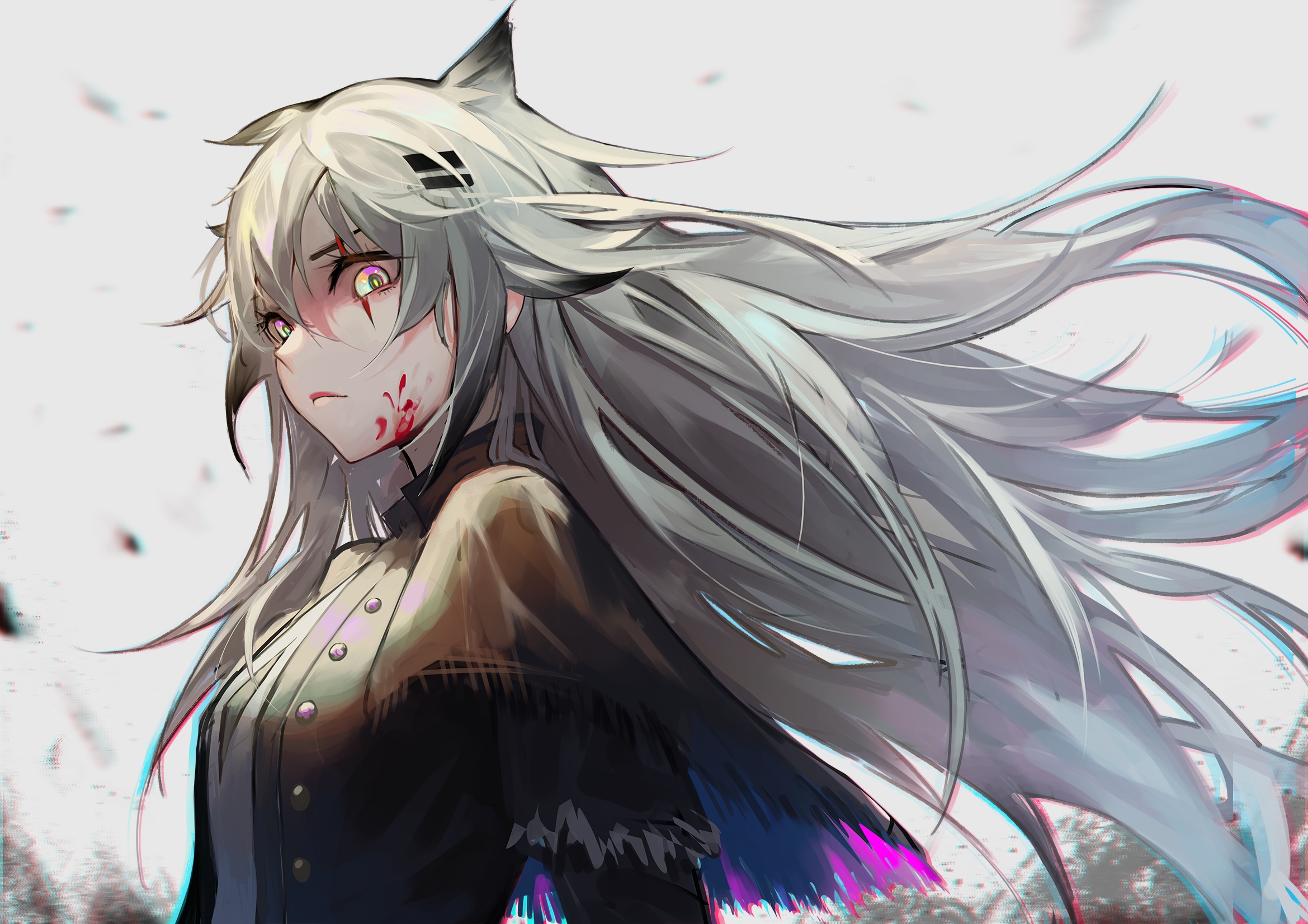 Lappland from Arknights with blood HD Wallpaper
