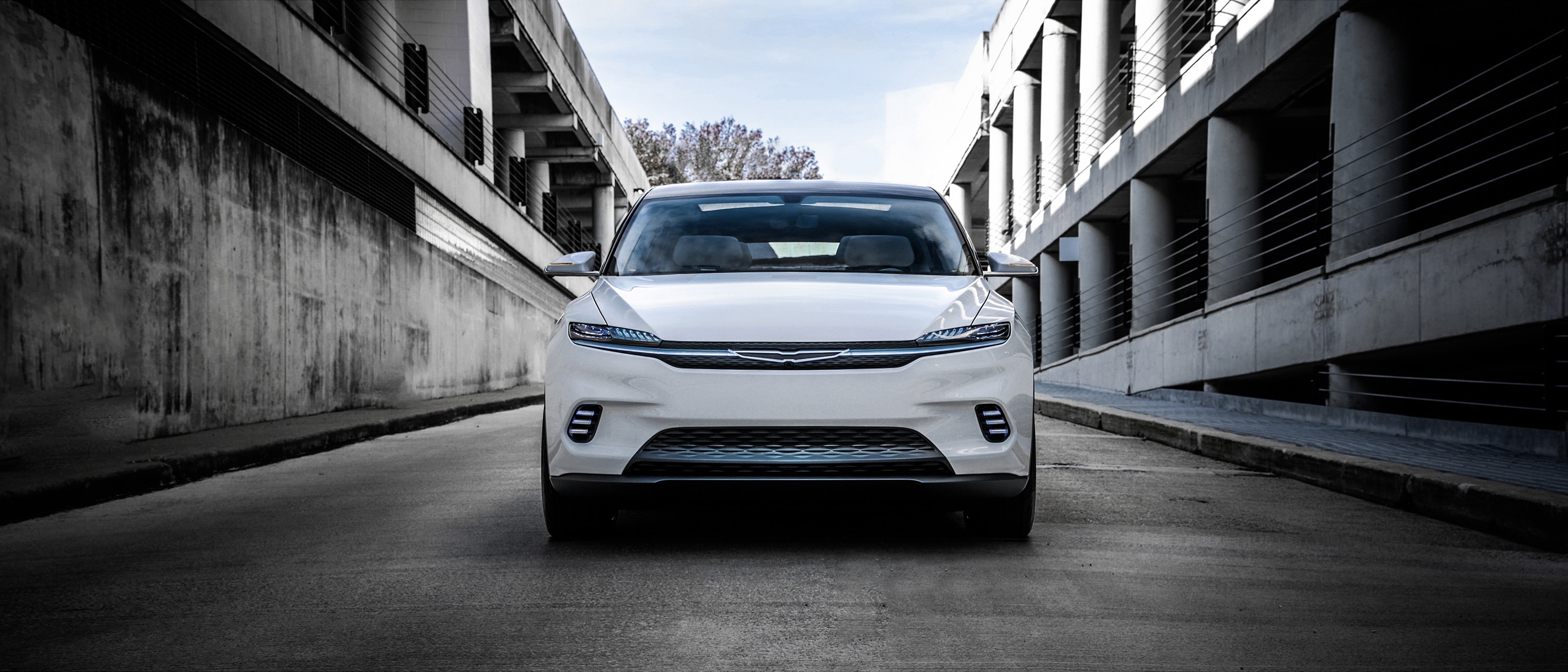 Chrysler Airflow Concept car front view HD Wallpaper