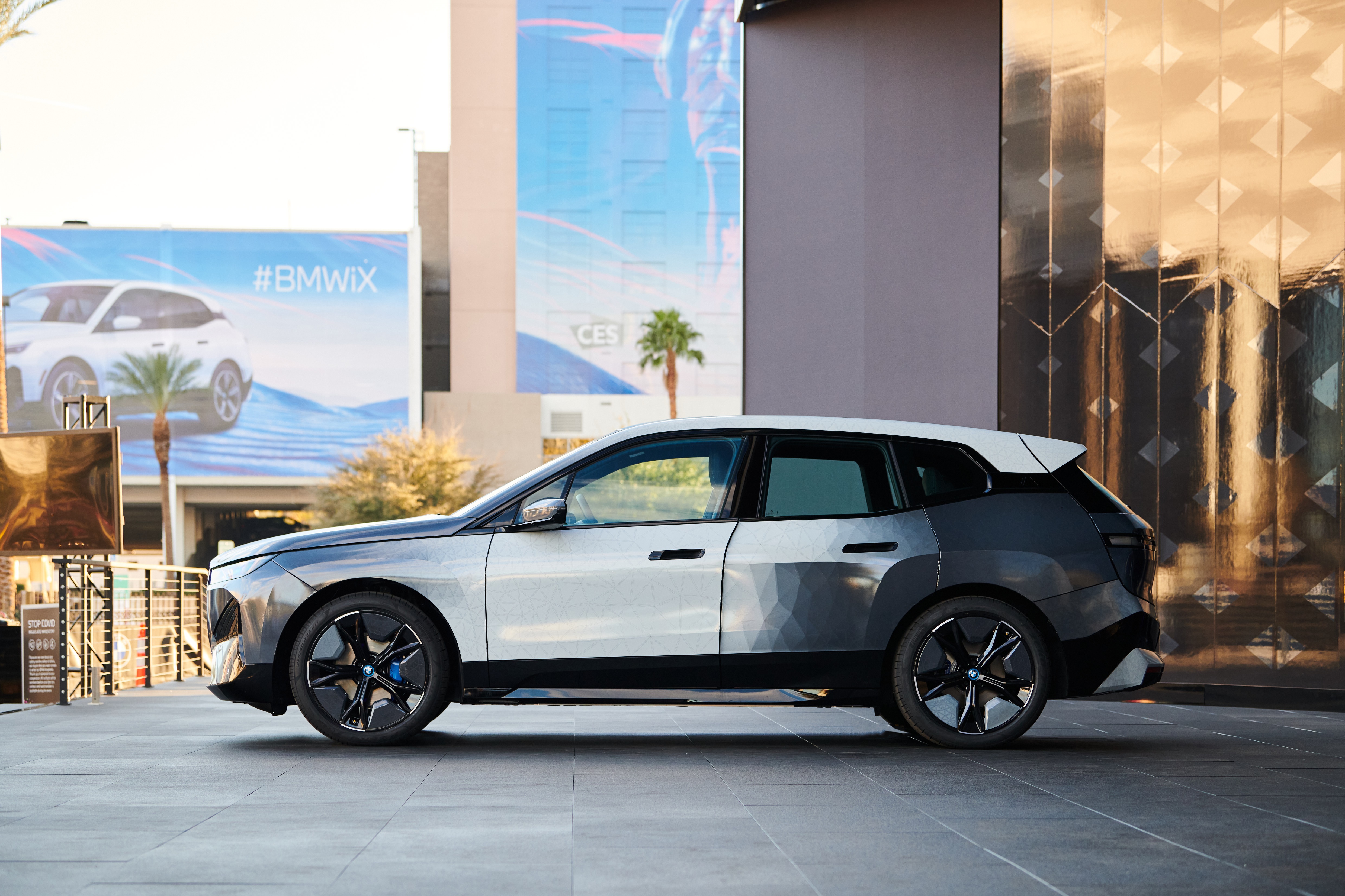 BMW iX Flow concept car at CES HD Wallpaper