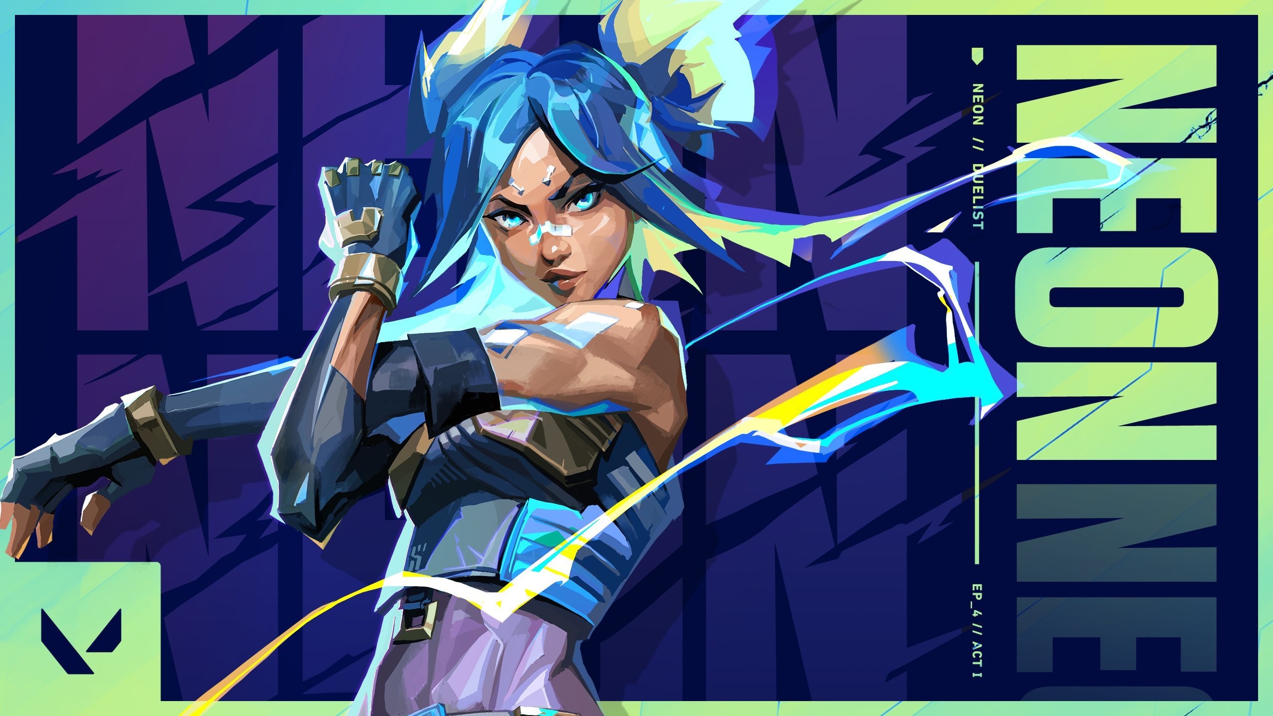 Neon from Valorant HD Wallpaper