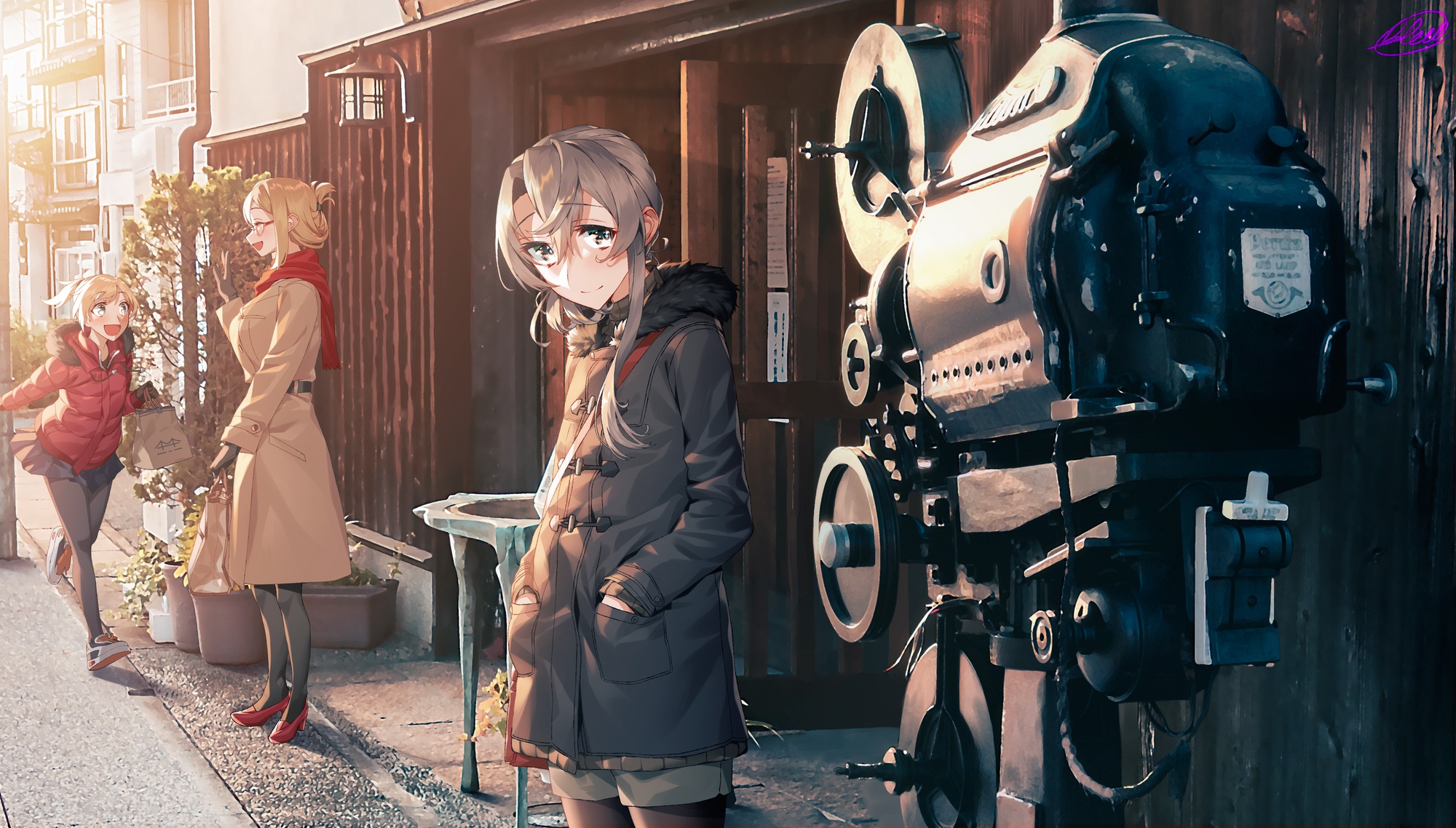 Katori, Maikaze, and Nowaki from Kantai Collection HD Wallpaper