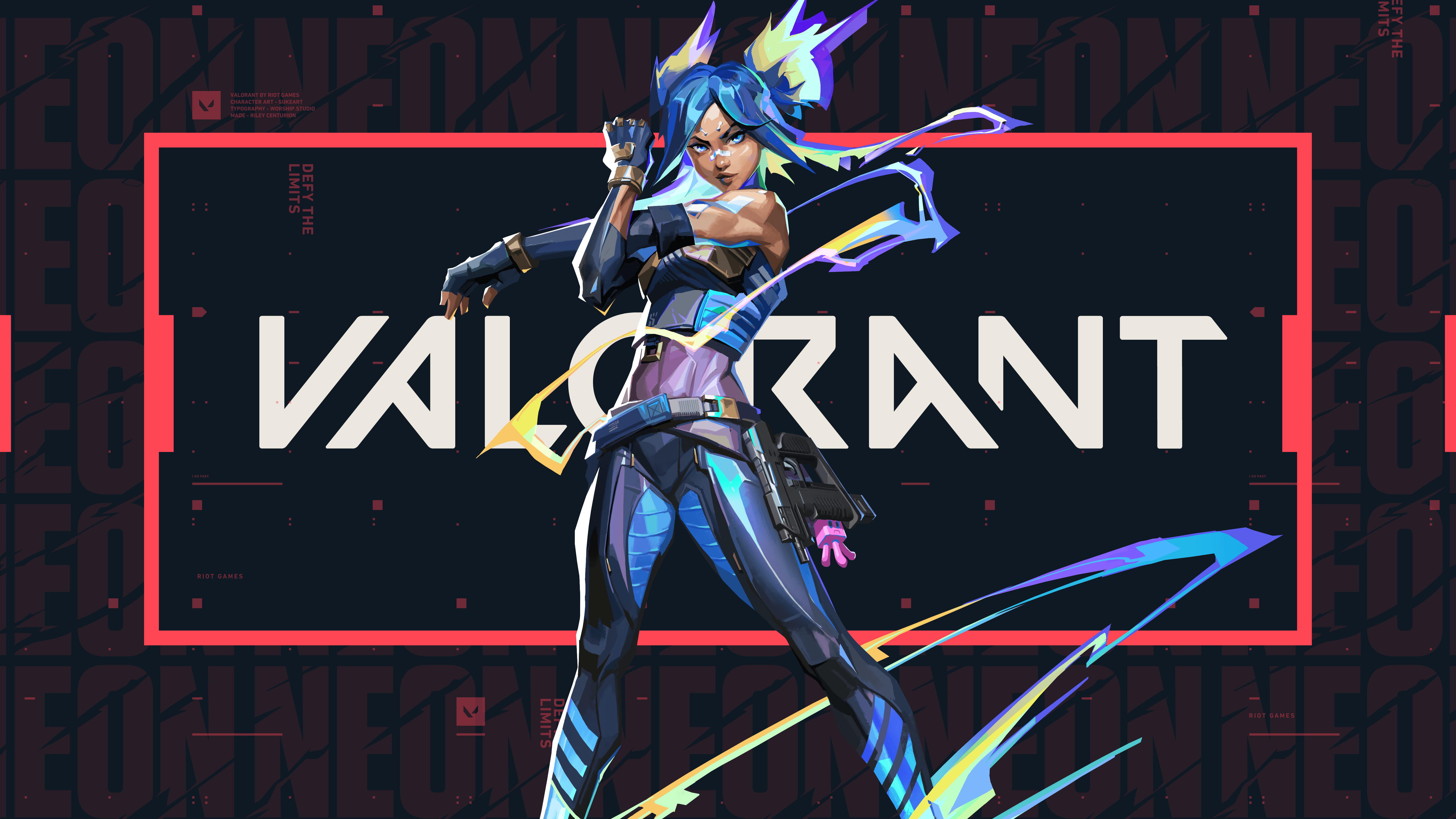 Neon from Valorant 4K HD Wallpaper