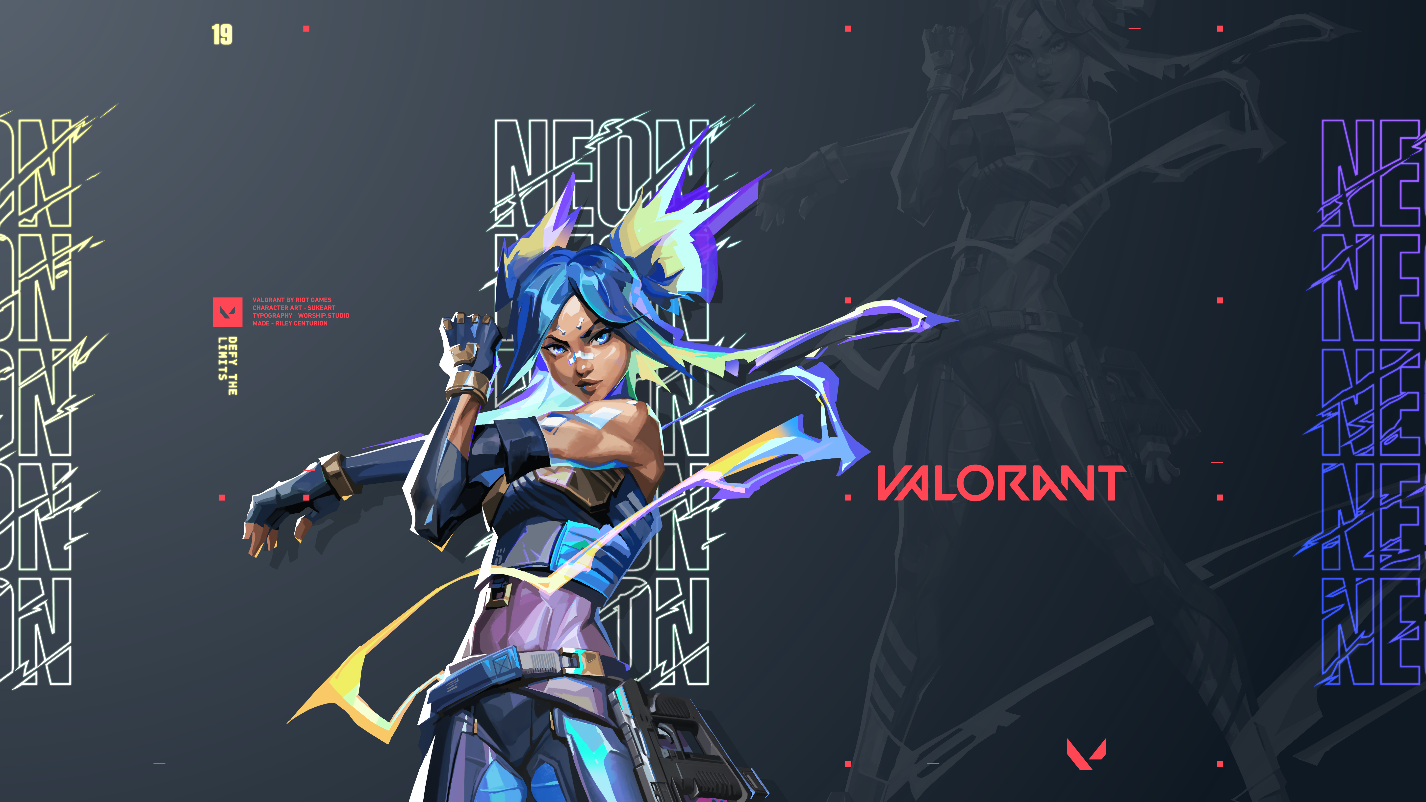 Neon from Valorant 4K HD Wallpaper