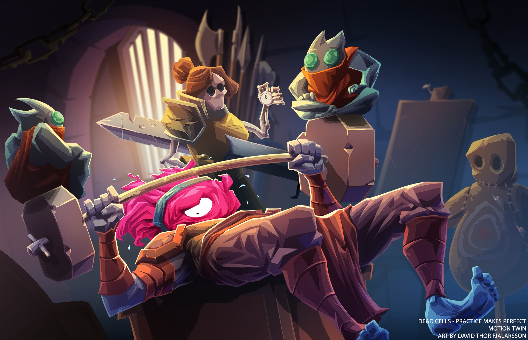 Dead Cells - Practice Makes Perfect by David Thor Fjalarsson HD Wallpaper