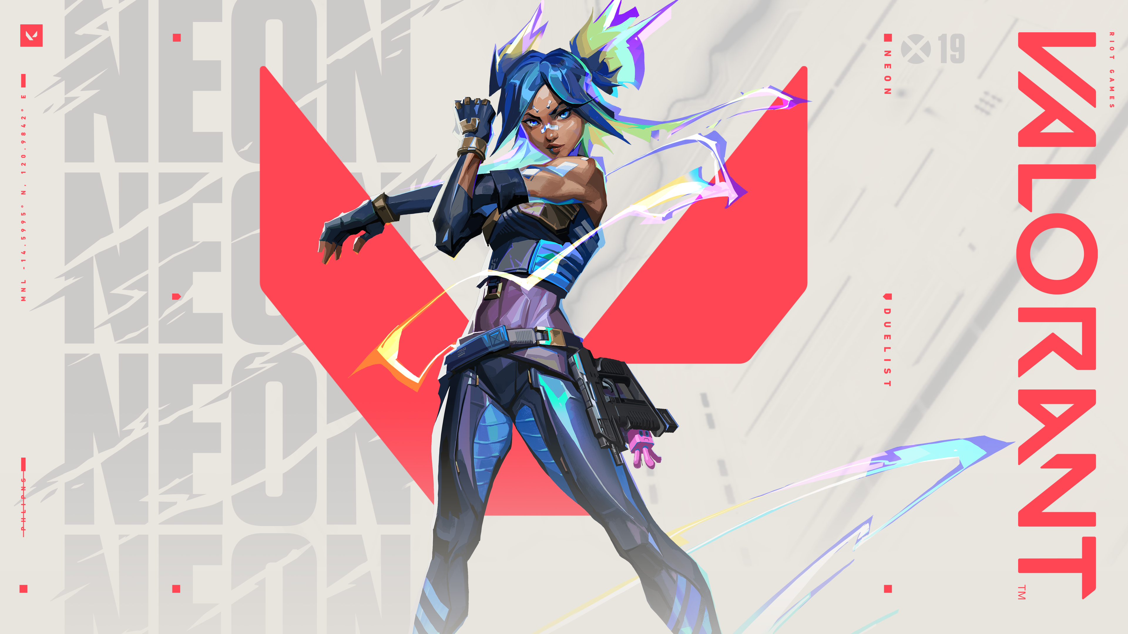 Neon from Valorant 4K HD Wallpaper