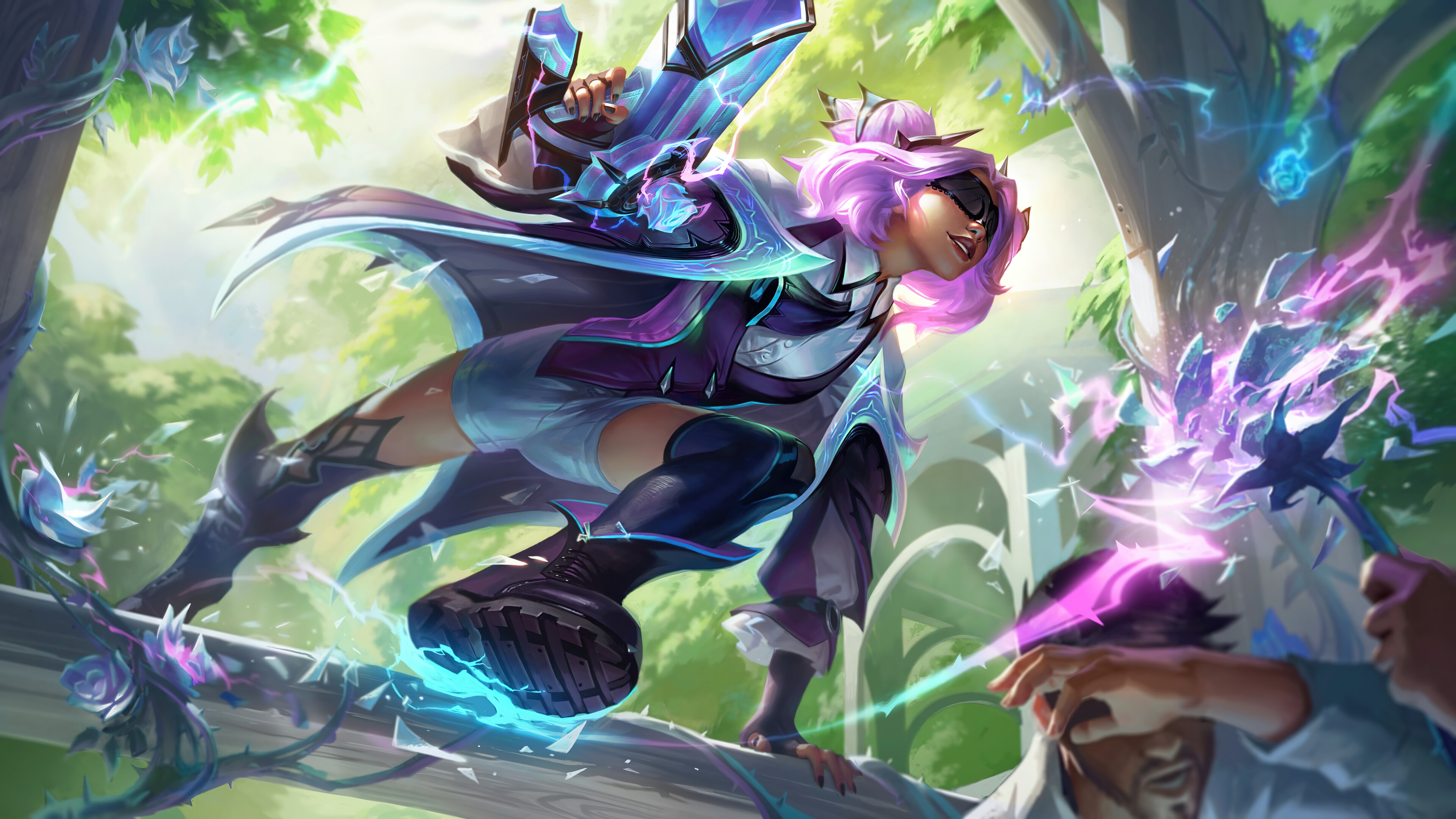Withered Rose Zeri from League of Legends HD Wallpaper