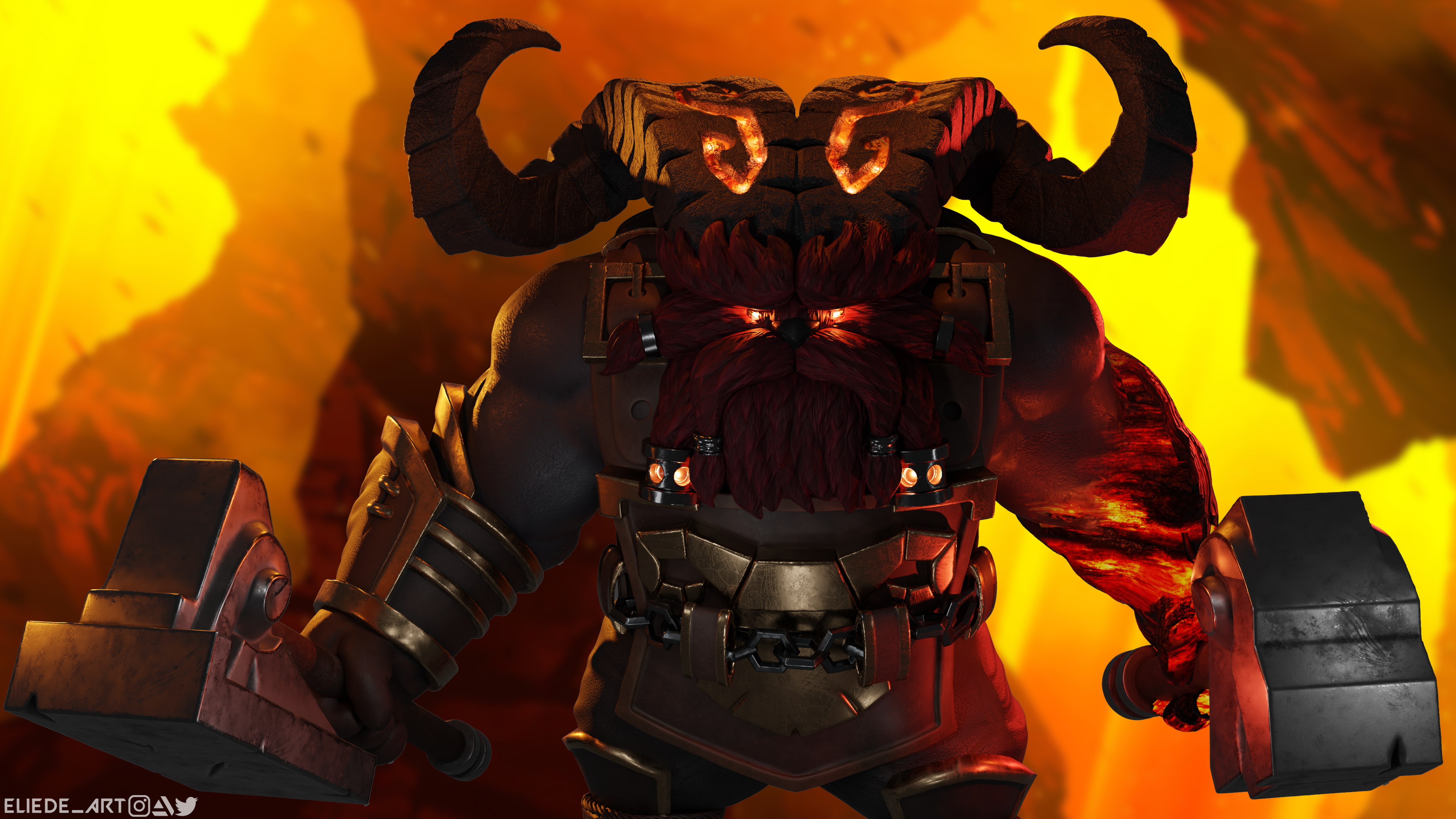 Ornn from League of Legends 4K HD Wallpaper