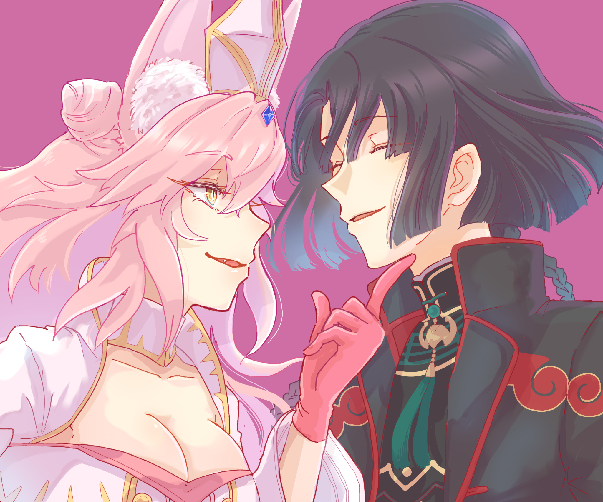 Hikari no Koyanskaya and Taigong Wang from Fate/Grand Order HD Wallpaper