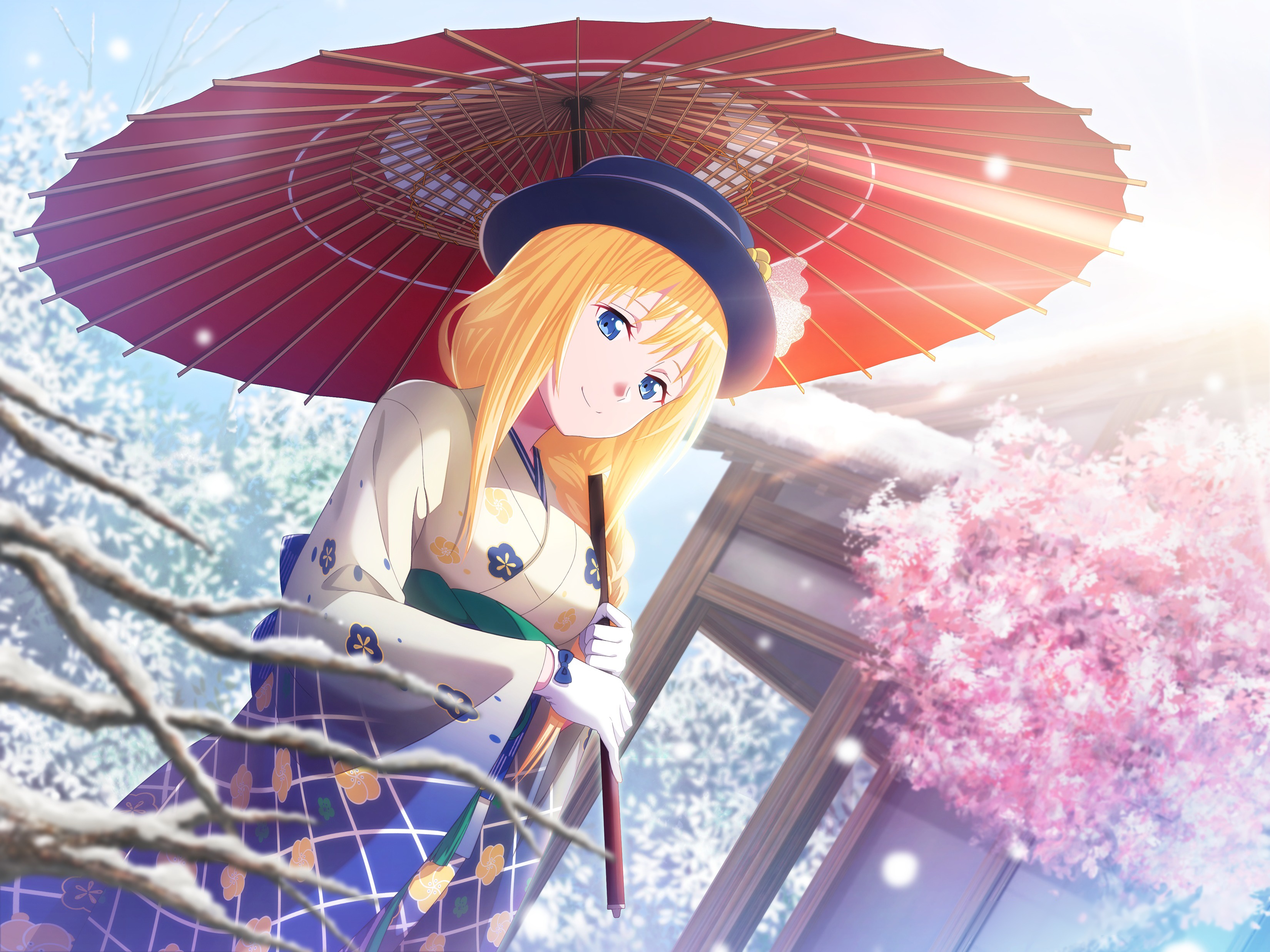 Alice Zuberg from Sword Art Online in Kimono HD Wallpaper