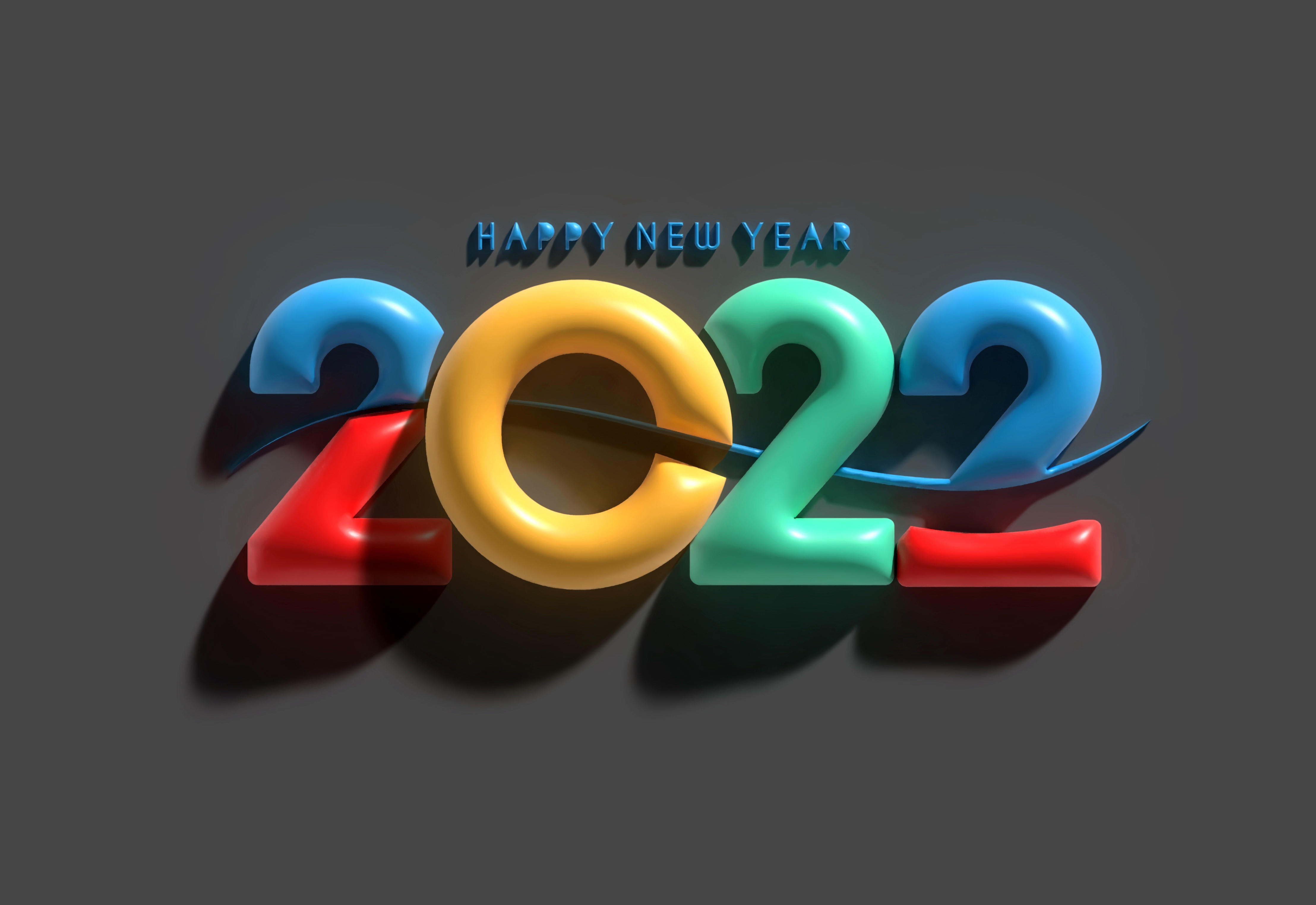 Happy New Year 2022 4K HD Wallpaper
