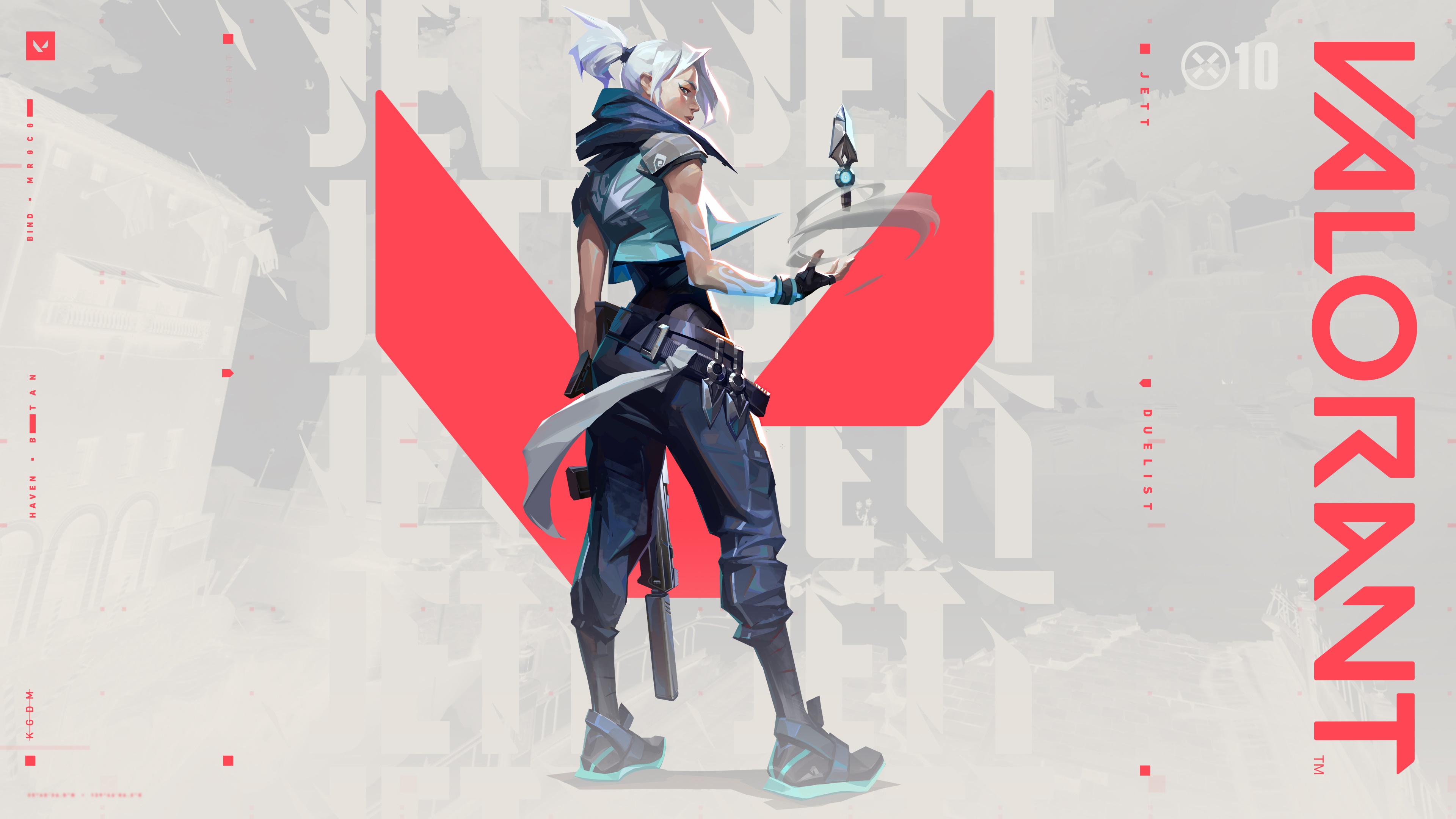 Jett from Valorant 4K HD Wallpaper