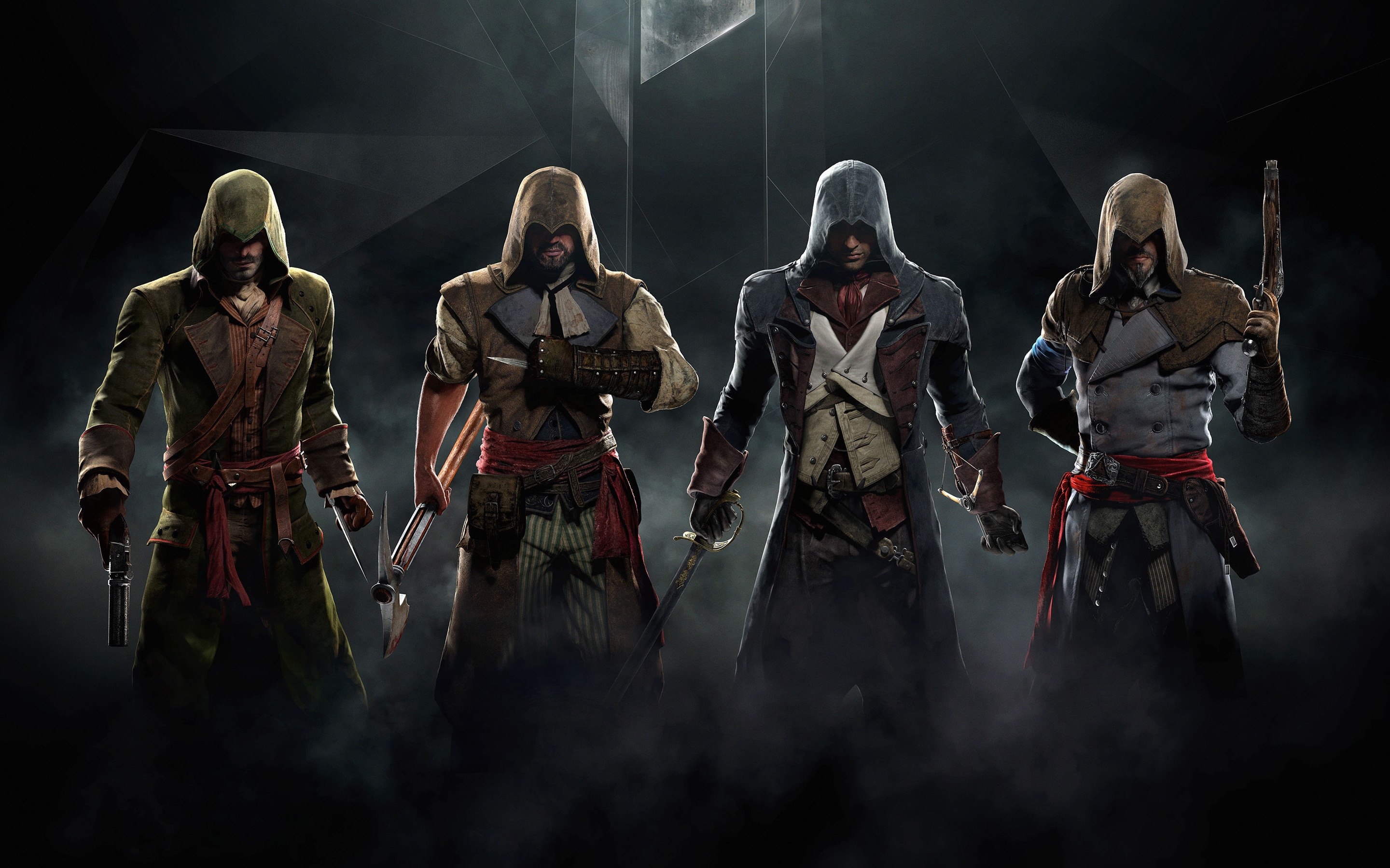 Four Assassins from Assassin's Creed: Unity HD Wallpaper