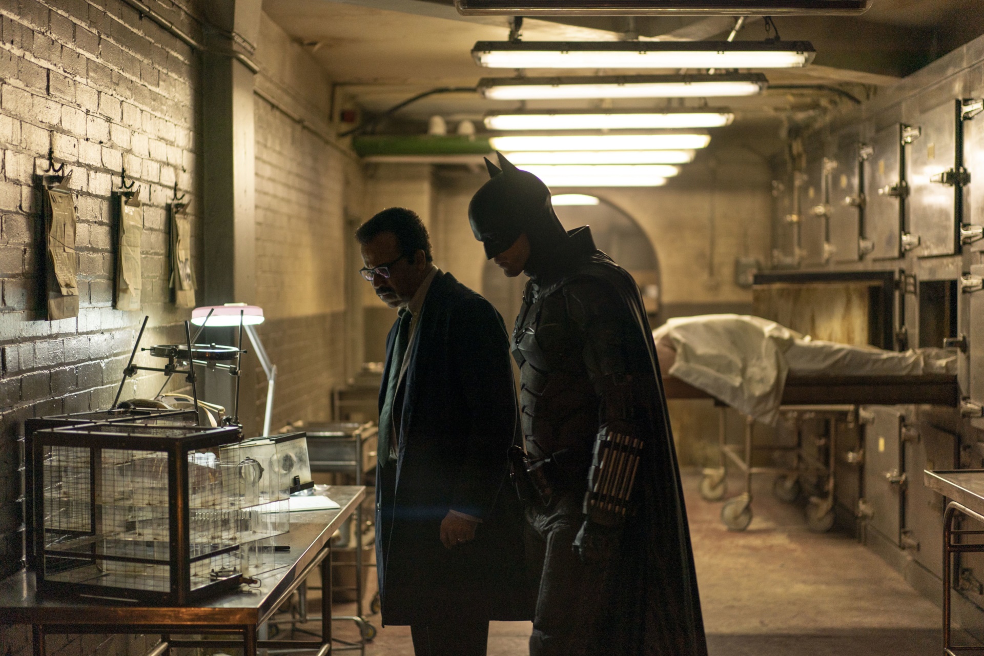Batman and James Gordon in Morgue HD Wallpaper