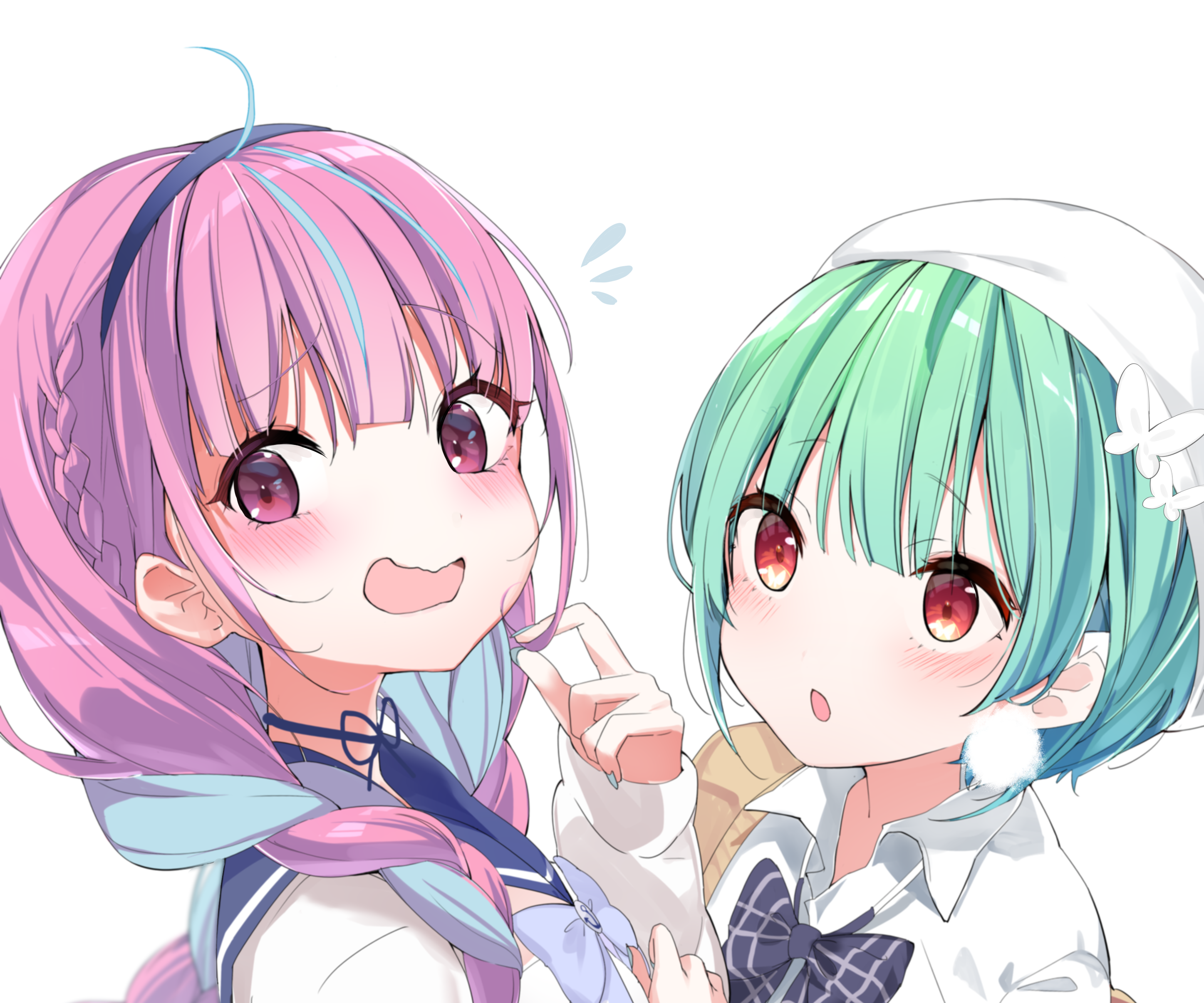 Minato Aqua and Uruha Rushia from Hololive HD Wallpaper