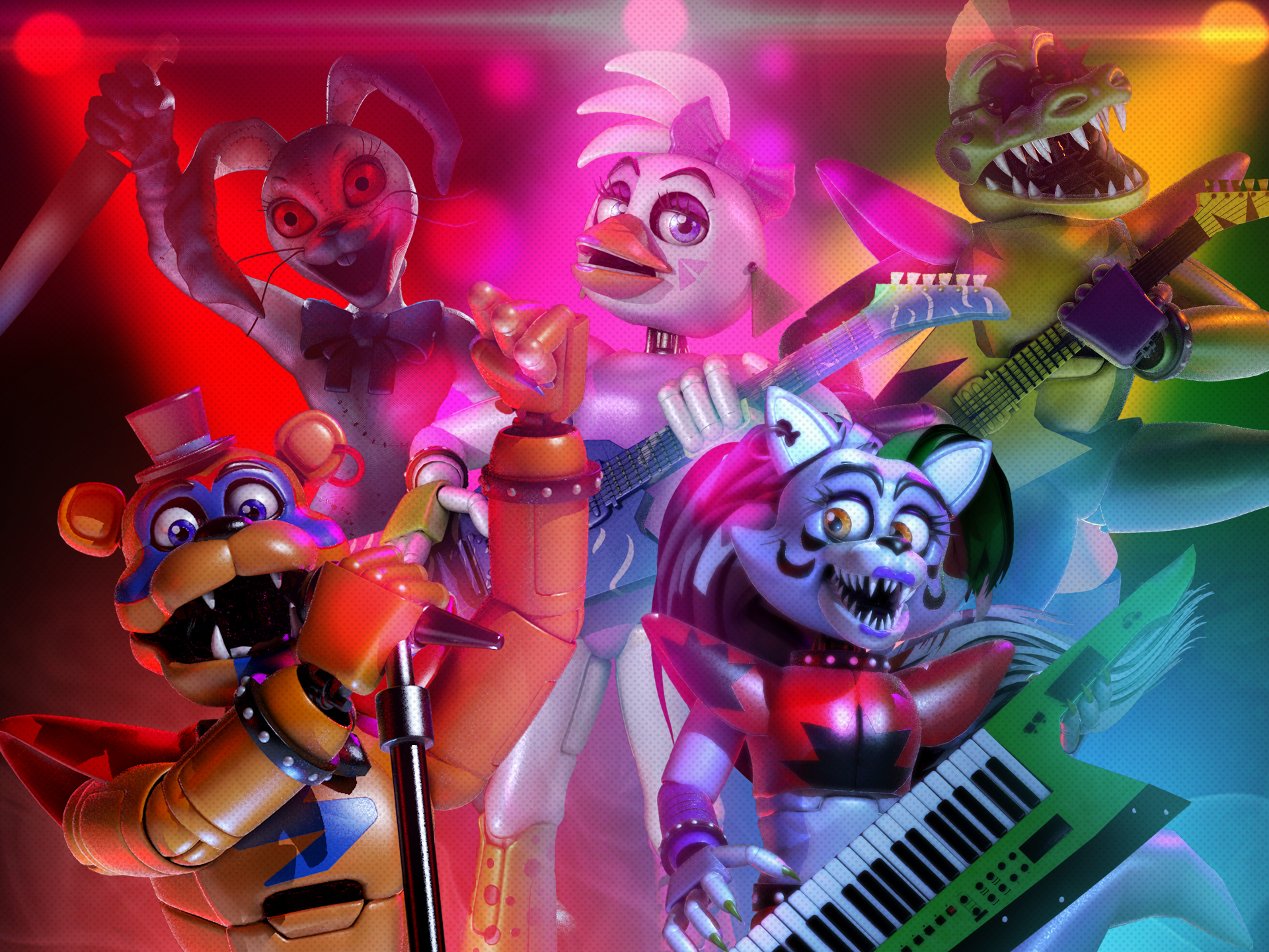 Five Nights at Freddy's: Security Breach Band HD Wallpaper