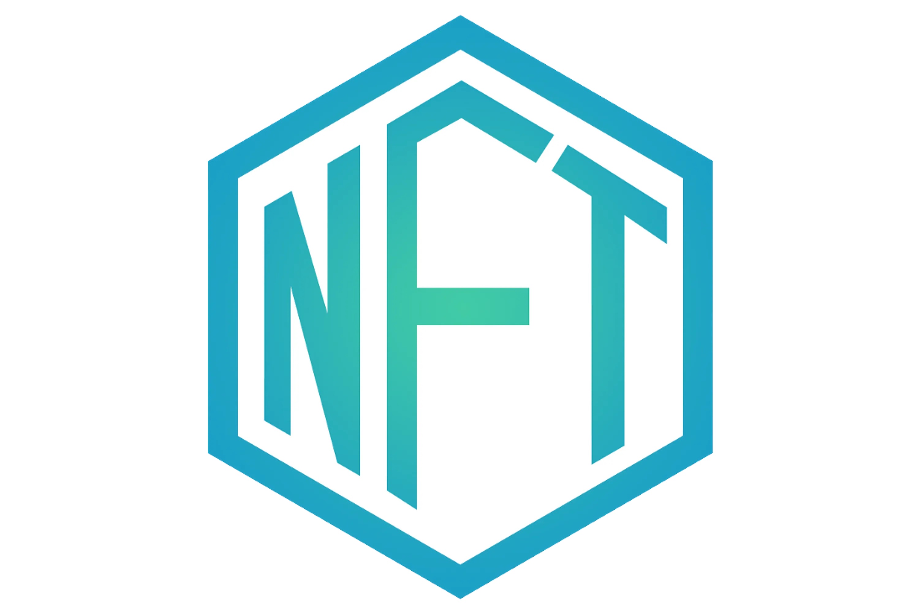 NFT logo in a hexagon HD Wallpaper