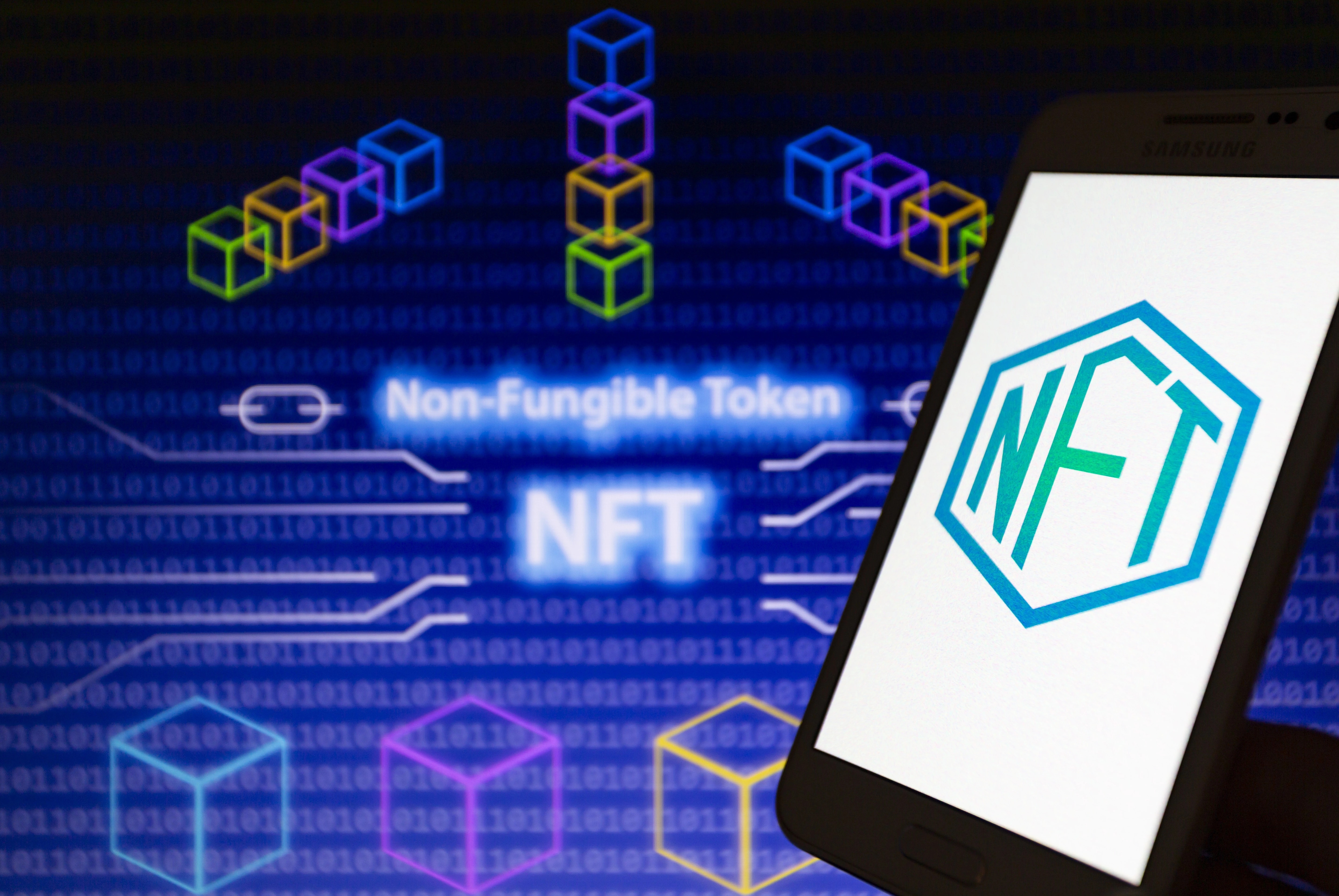NFT Non-Fungible Token 4K HD Wallpaper