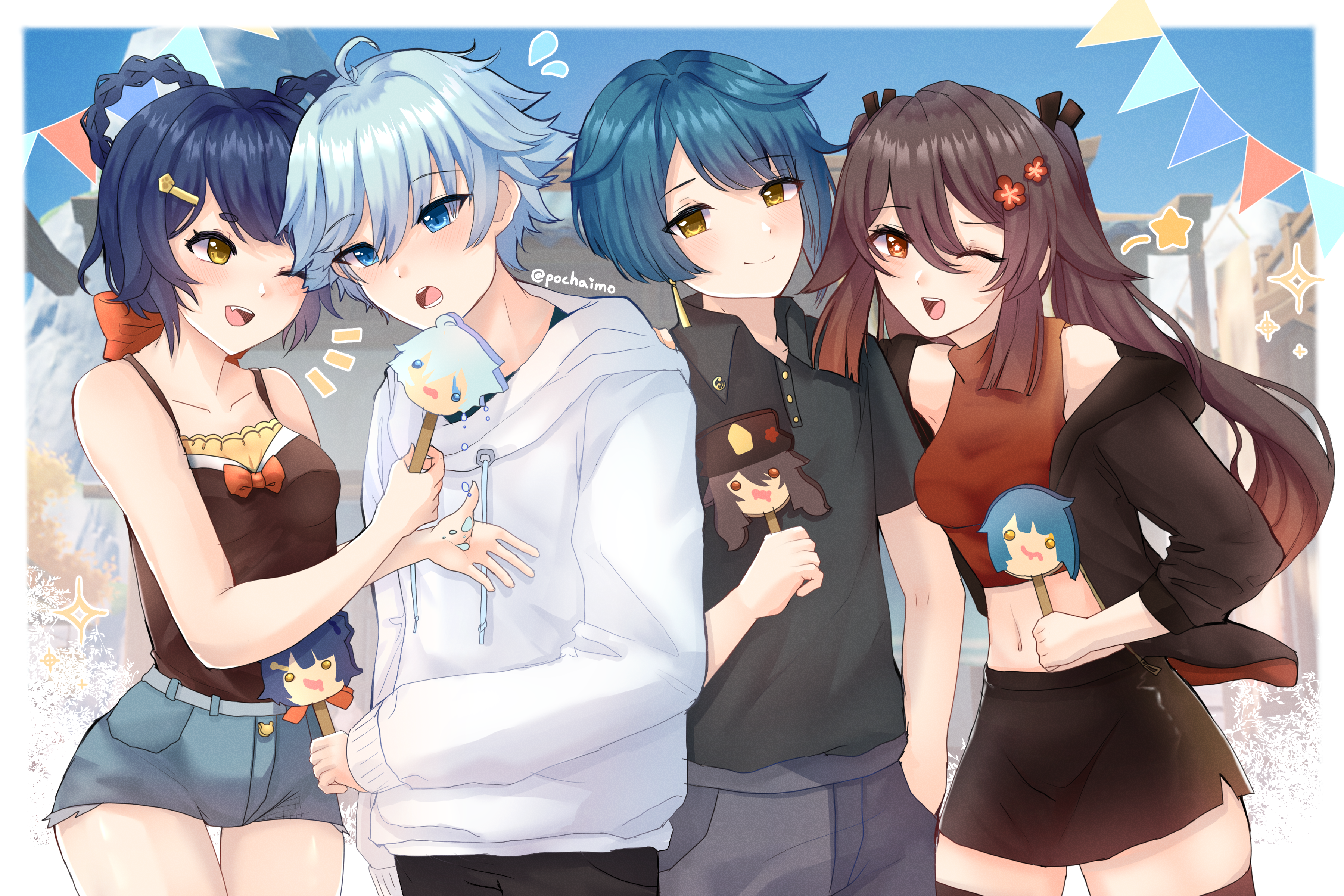 Genshin Impact Characters Gathering HD Wallpaper