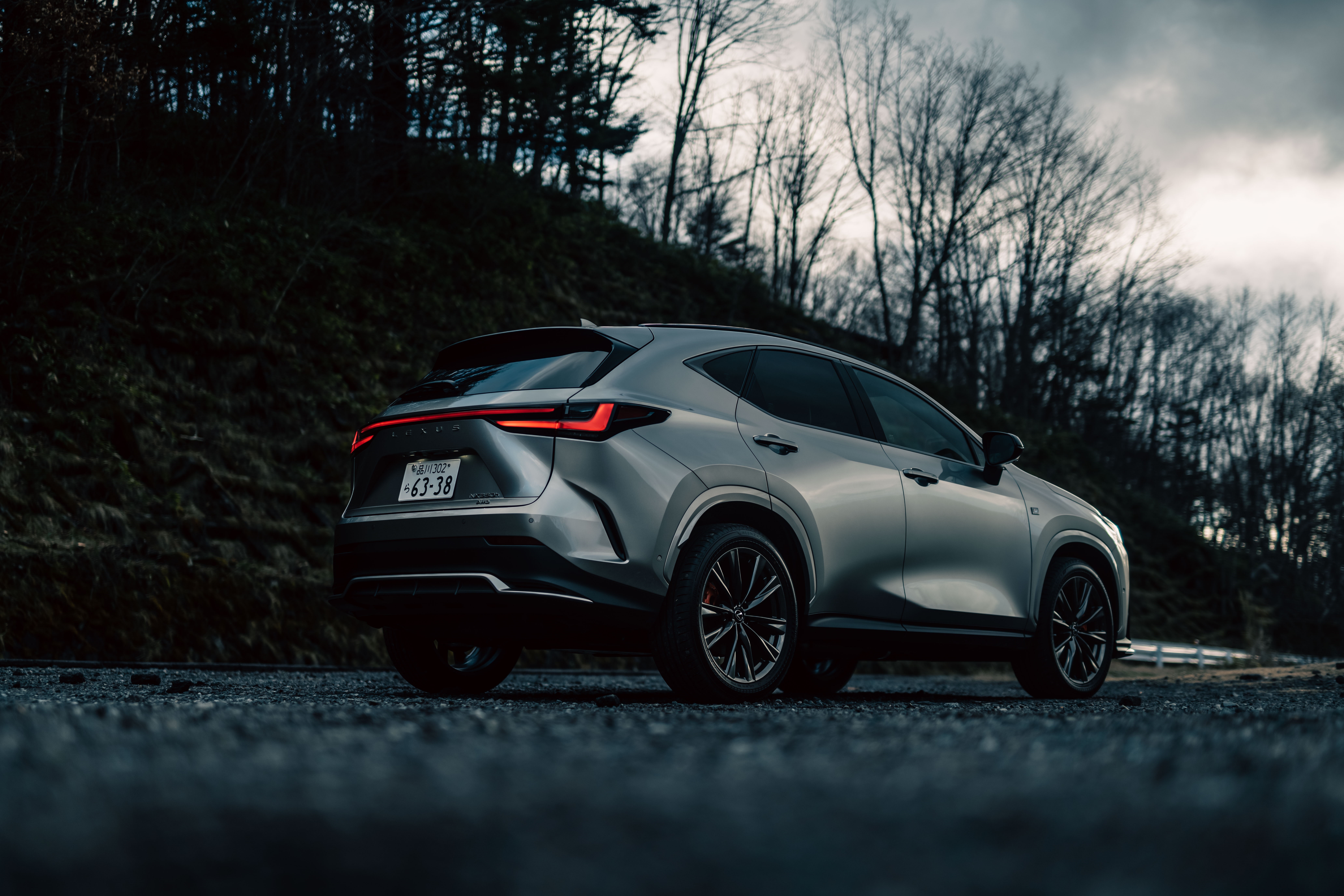 Lexus NX 350 F SPORT SUV on a road HD Wallpaper