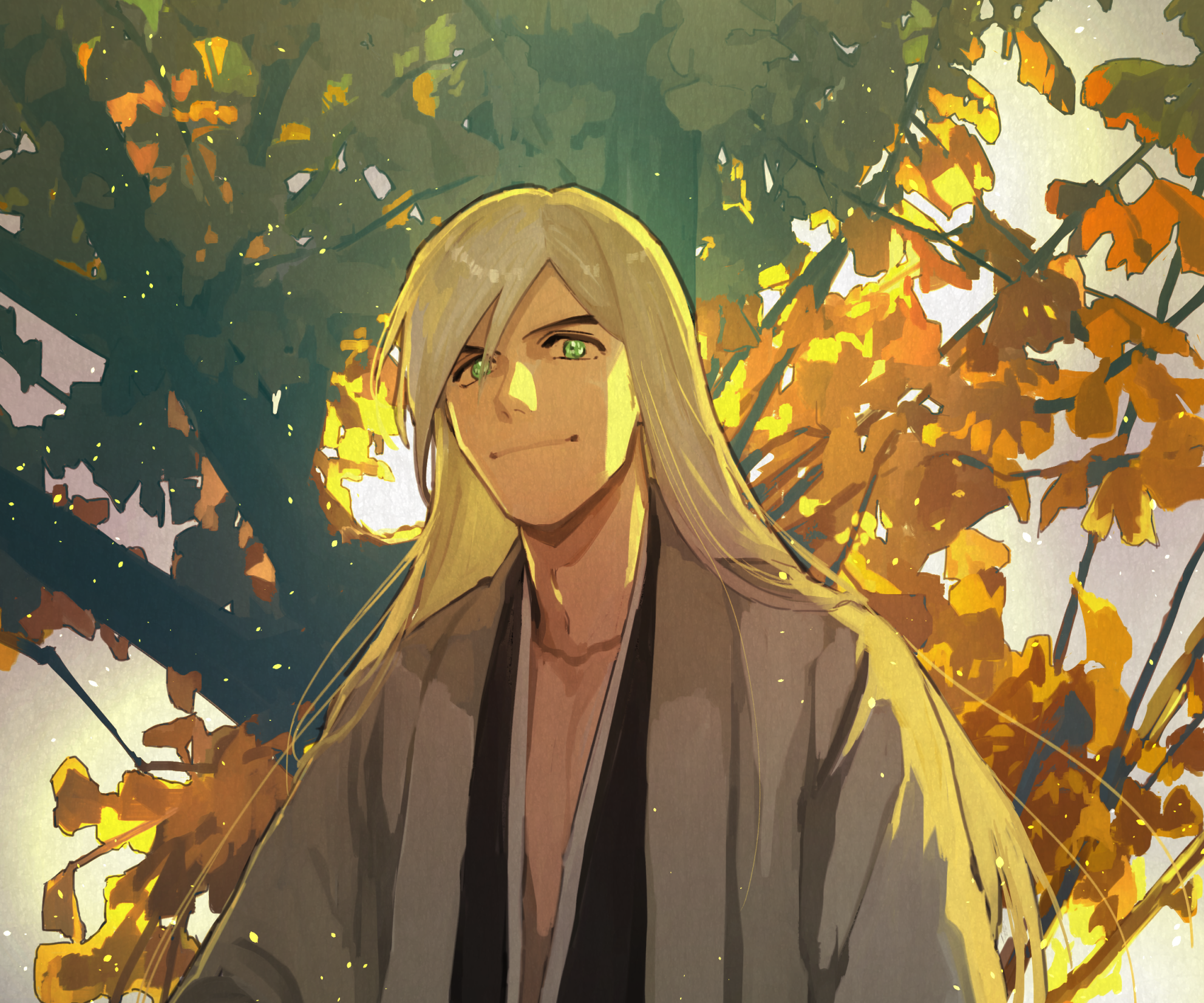 Jūshirō Ukitake from Bleach HD Wallpaper