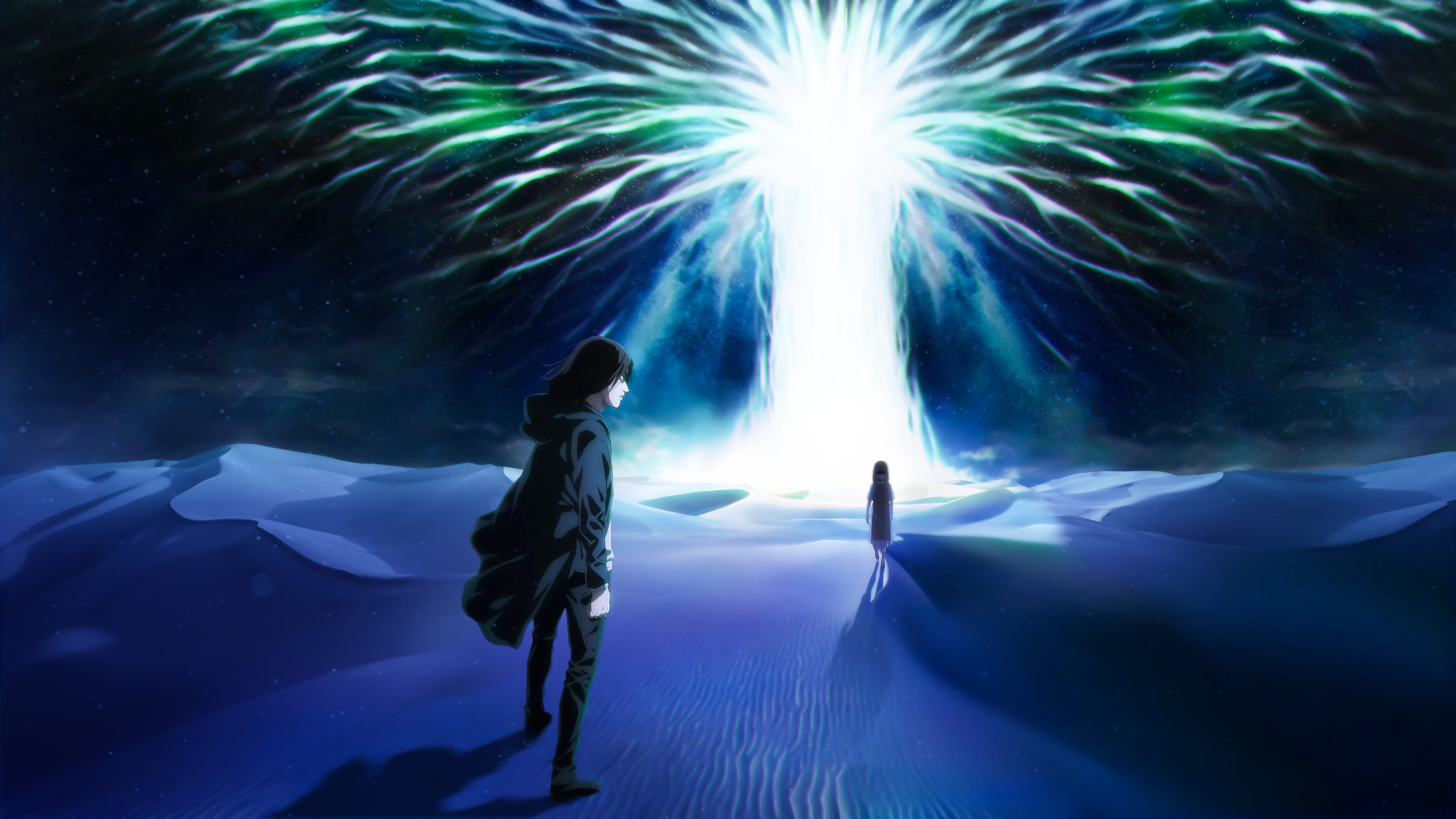 Eren Yeager and Ymir Fritz in The Paths from Attack on Titan HD Wallpaper