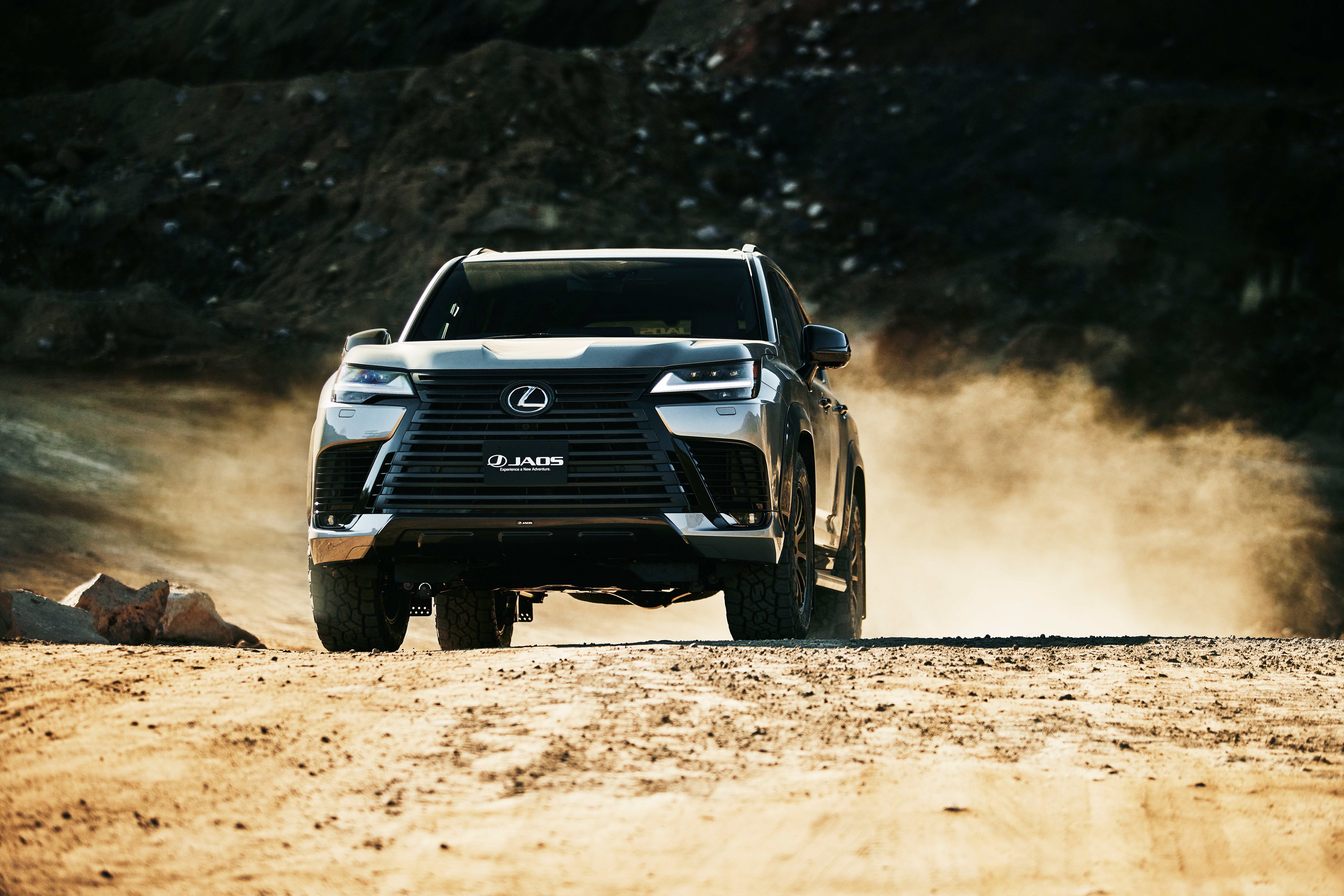 Lexus LX 600 JAOS SUV driving off-road HD Wallpaper