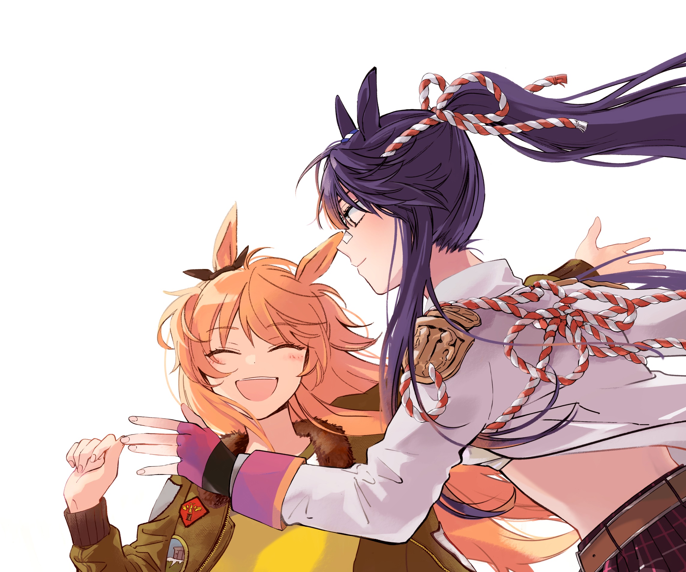 Mayano Top Gun and Narita Brian from Uma Musume HD Wallpaper