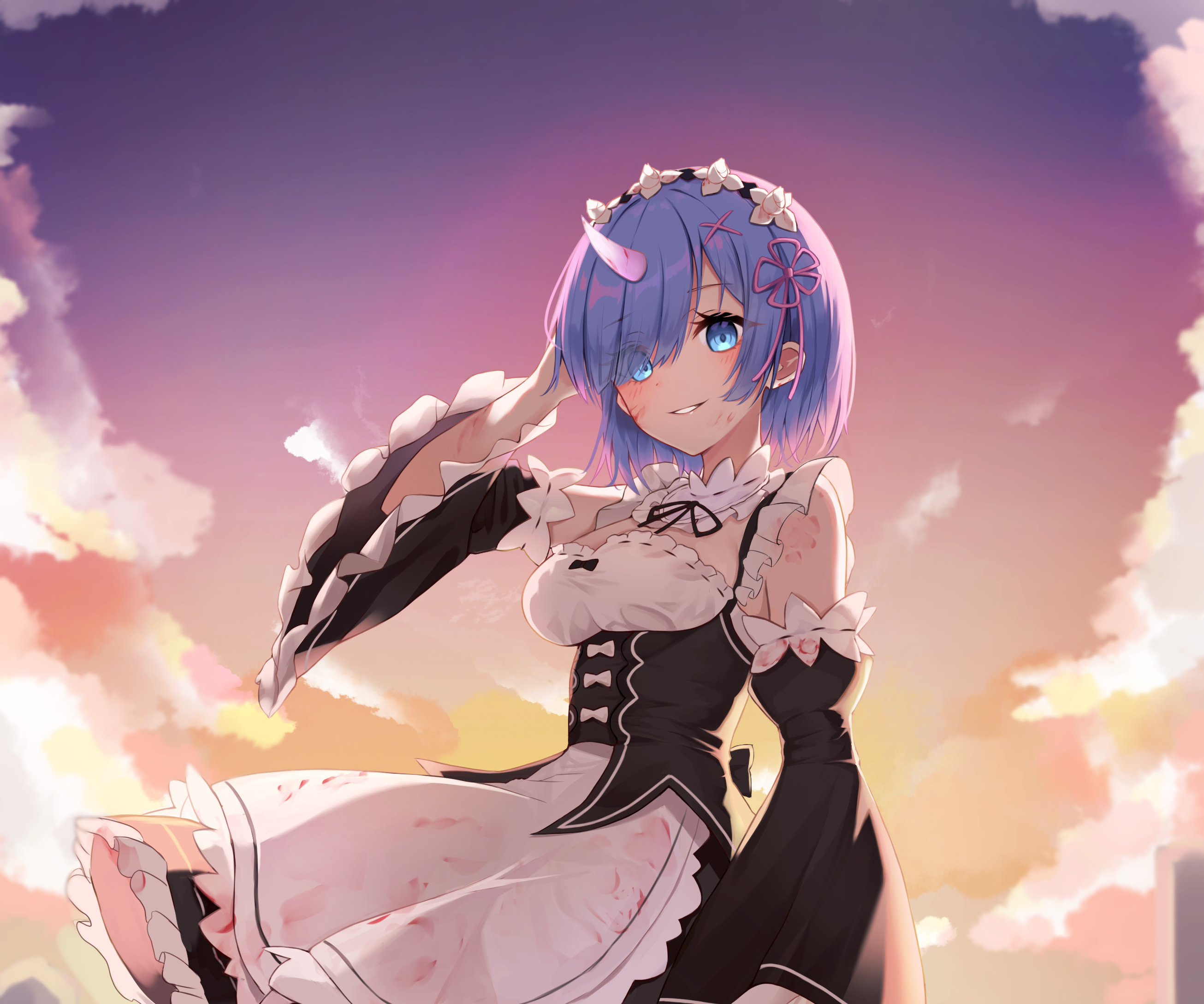 Rem from Re:ZERO -Starting Life In Another World- HD Wallpaper