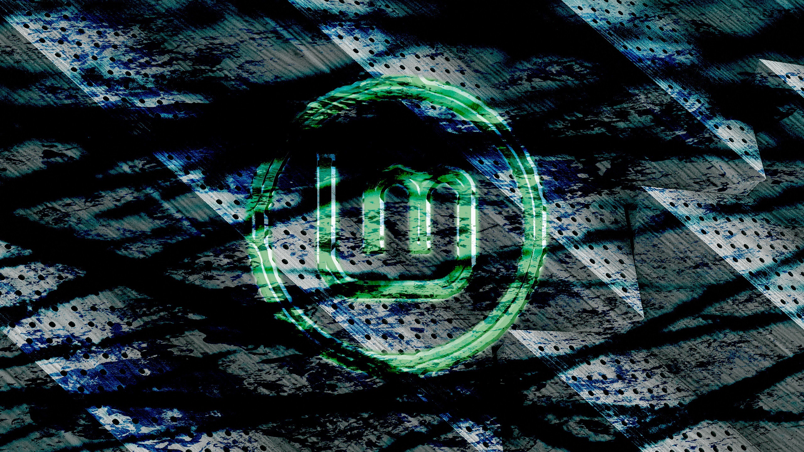 Linux Mint logo on abstract background HD Wallpaper