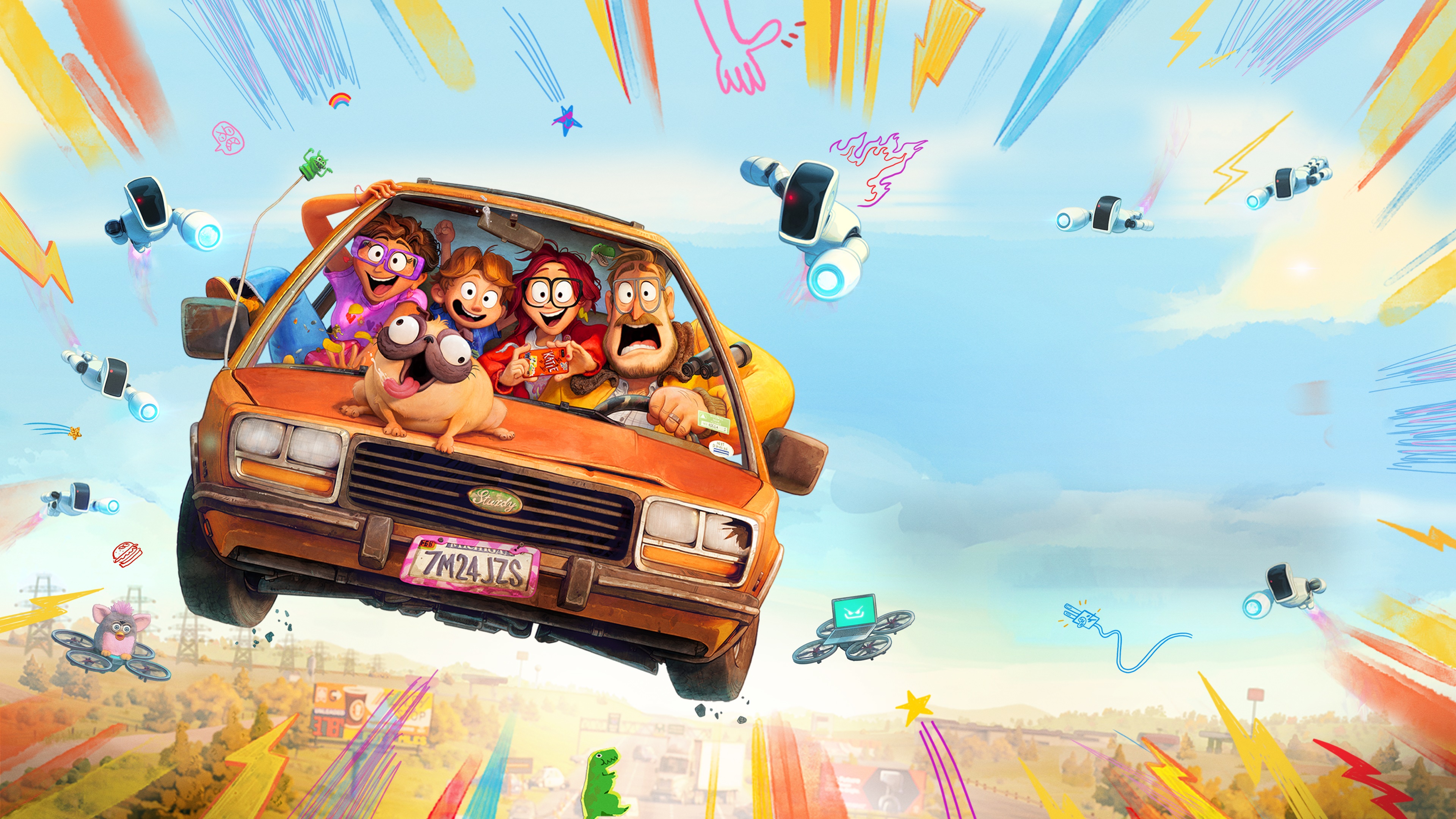 The Mitchells Vs. The Machines 4K HD Wallpaper