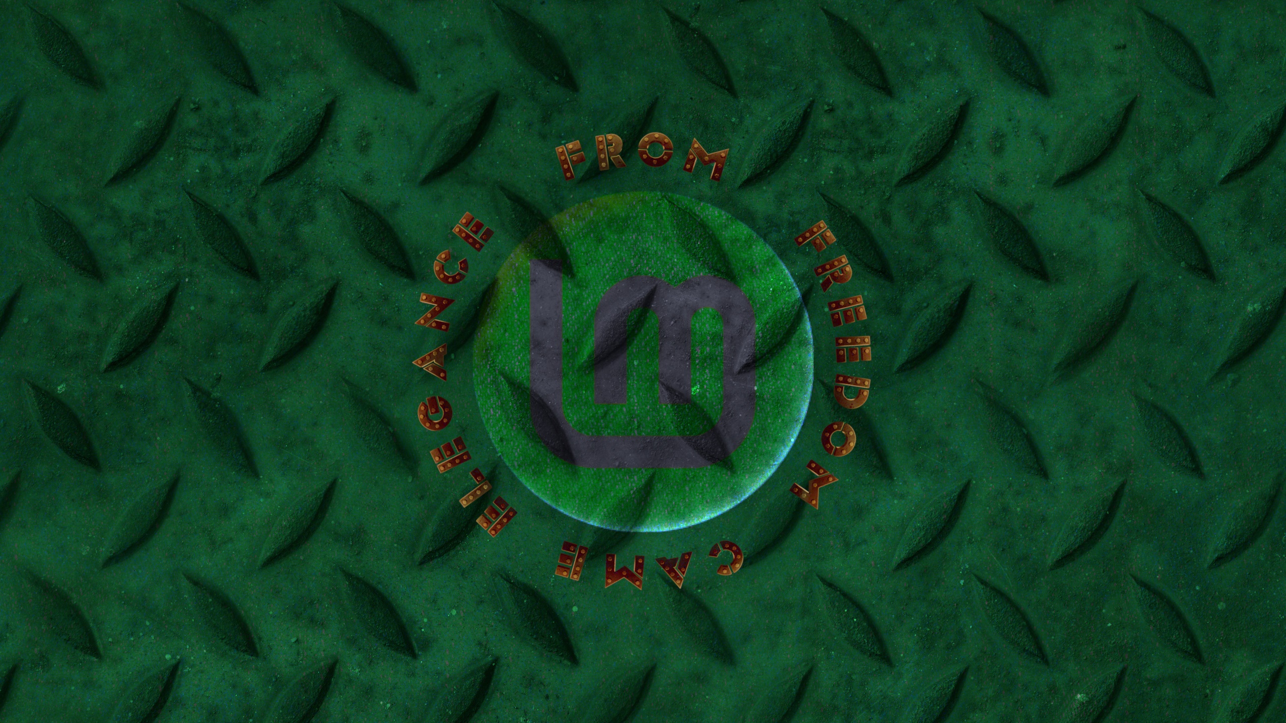 Linux Mint logo with text HD Wallpaper