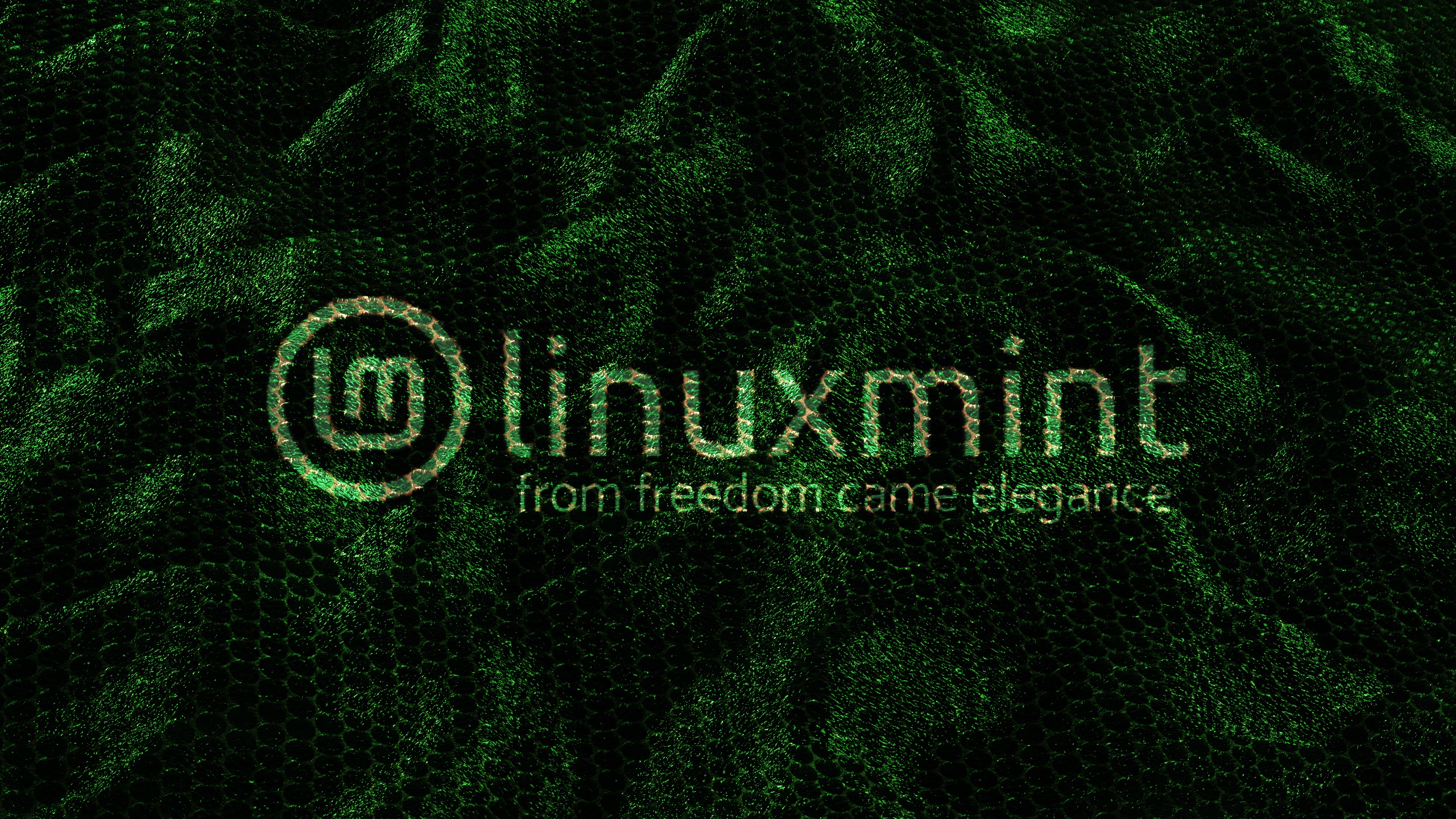 Linux Mint logo with tagline HD Wallpaper