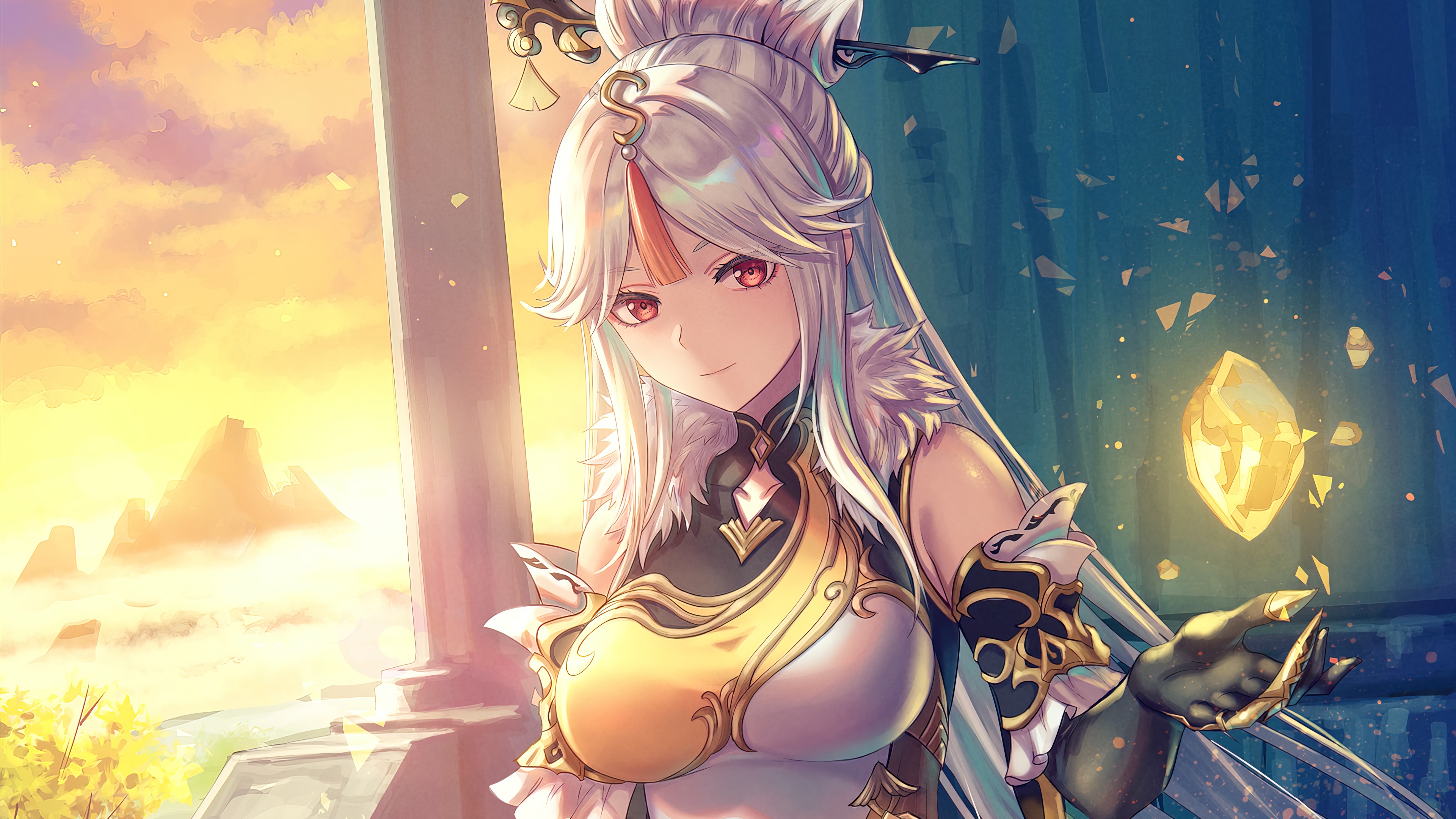Ningguang from Genshin Impact 4K HD Wallpaper
