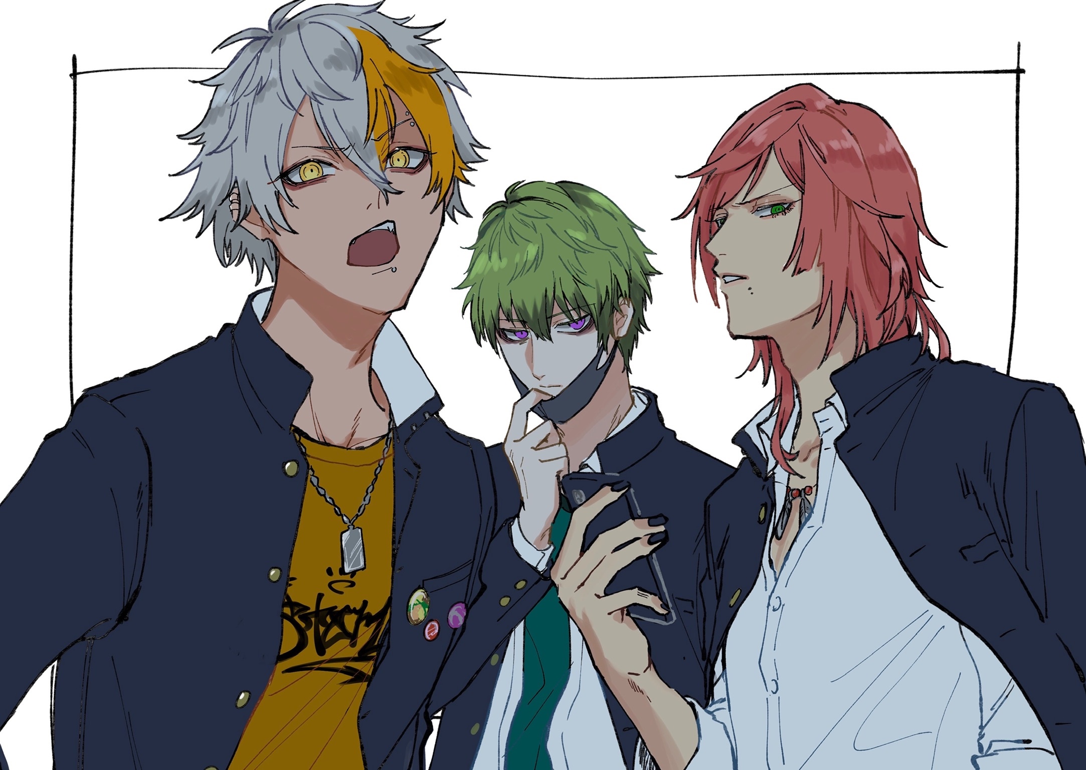 Lico, Heath, and Mizuki from BlackStar ~Theater Starless~ HD Wallpaper
