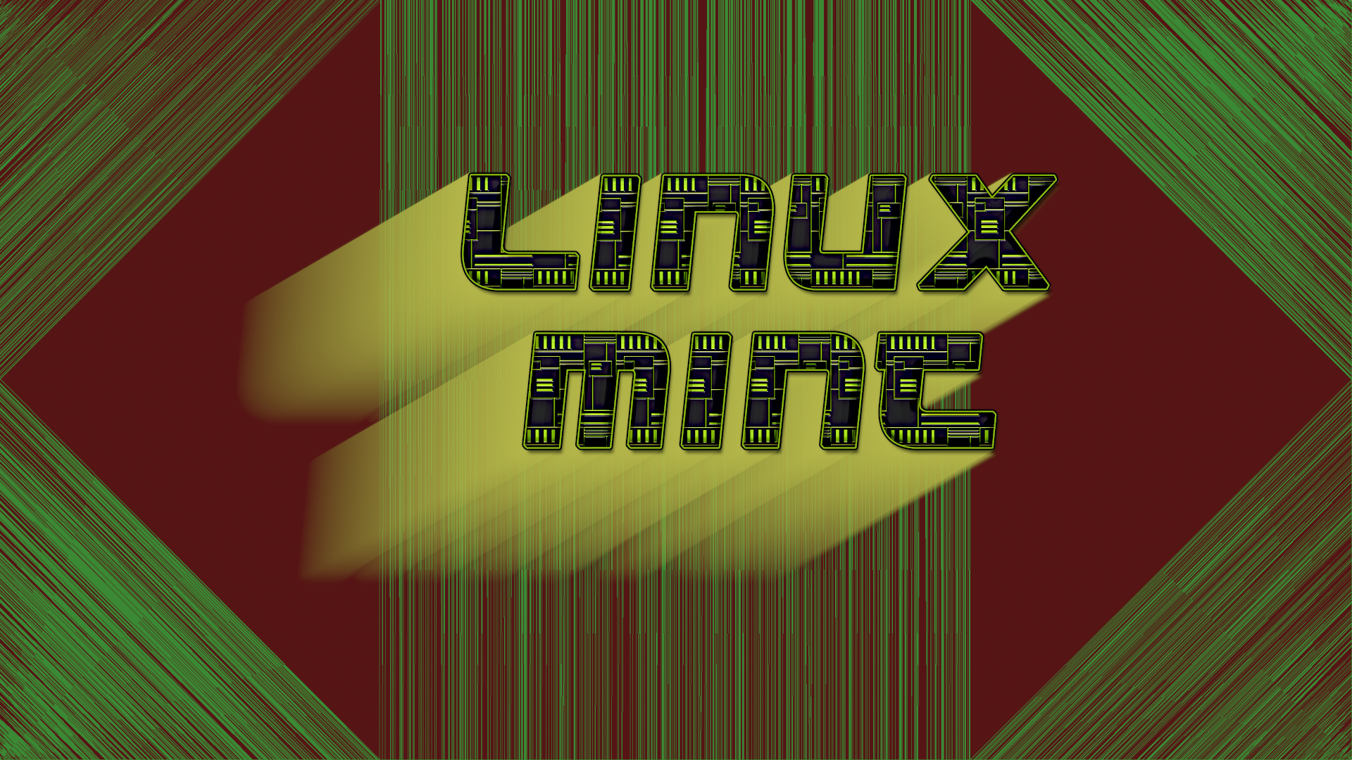 Linux Mint logo with abstract background HD Wallpaper
