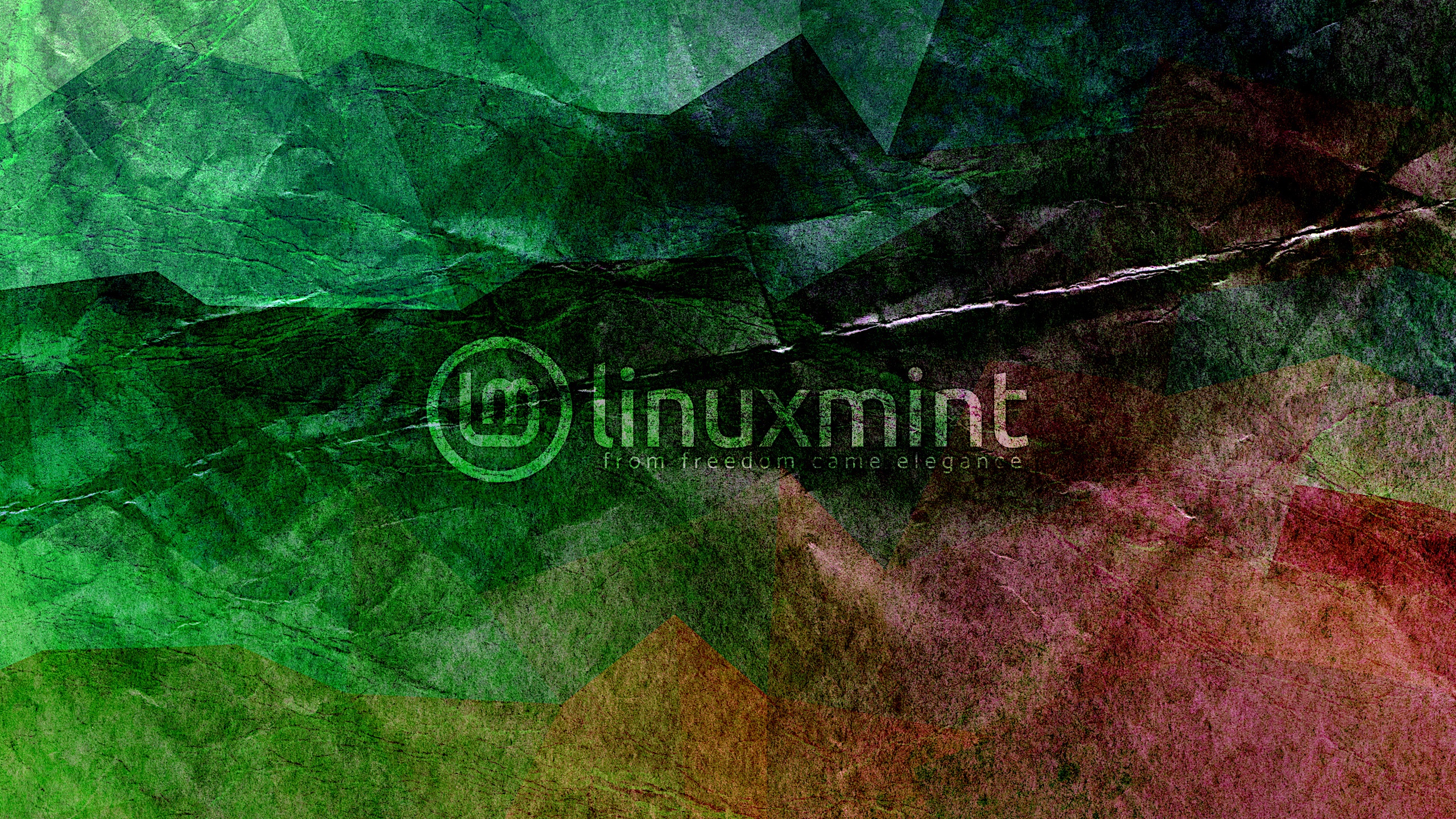 Linux Mint logo and slogan on abstract background HD Wallpaper