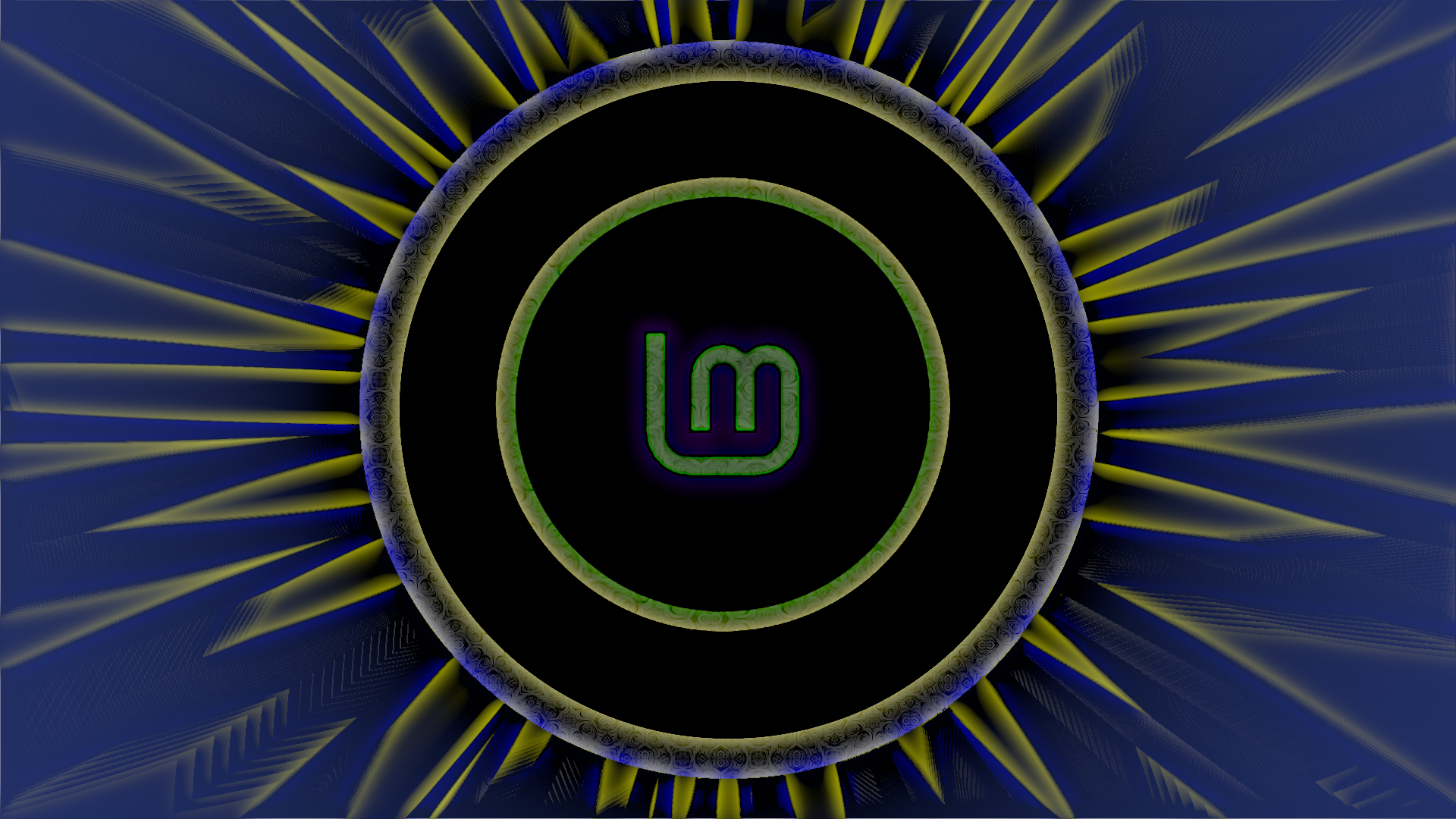 Linux Mint logo with abstract background HD Wallpaper