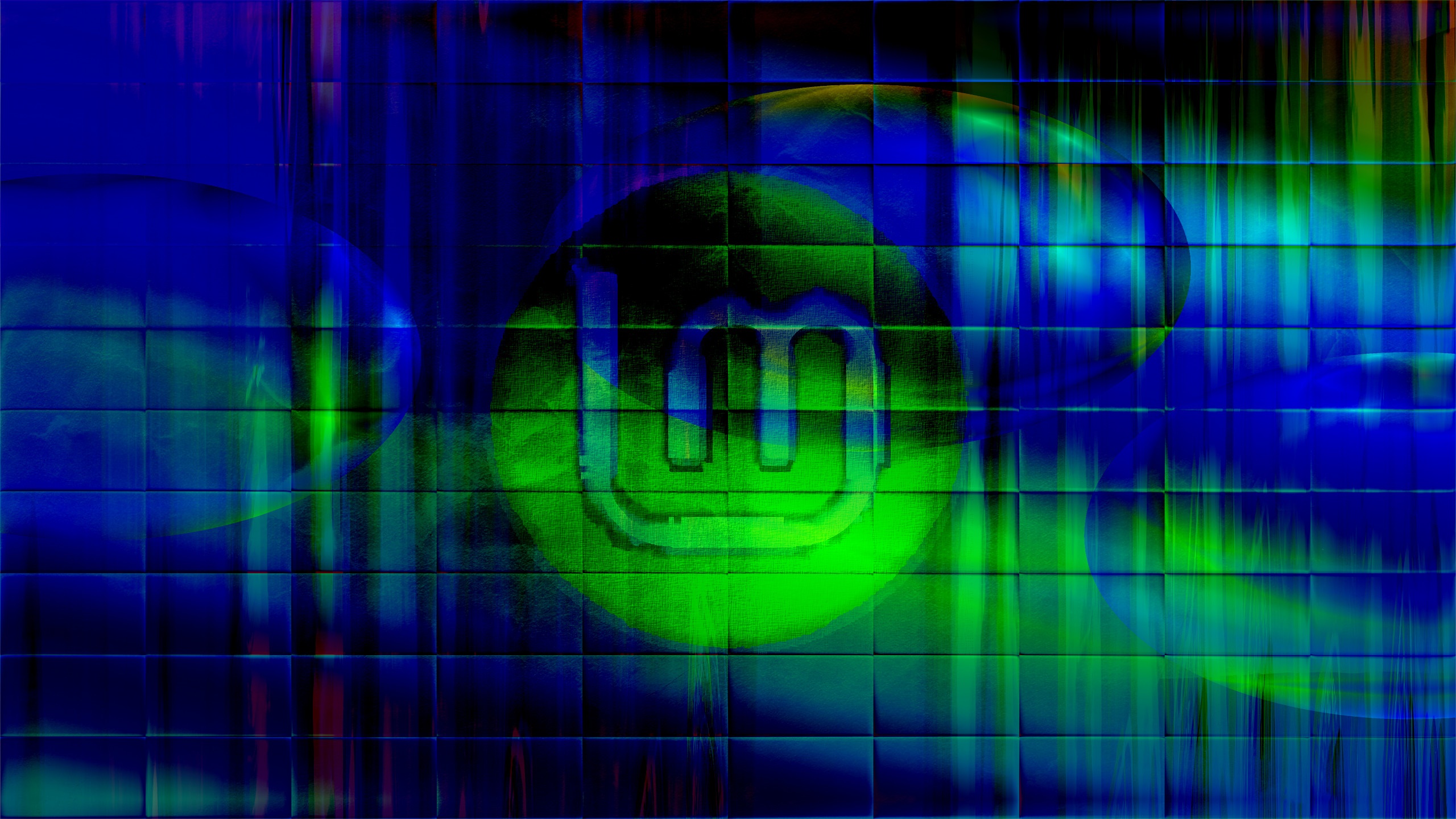 Linux Mint logo abstract digital art HD Wallpaper