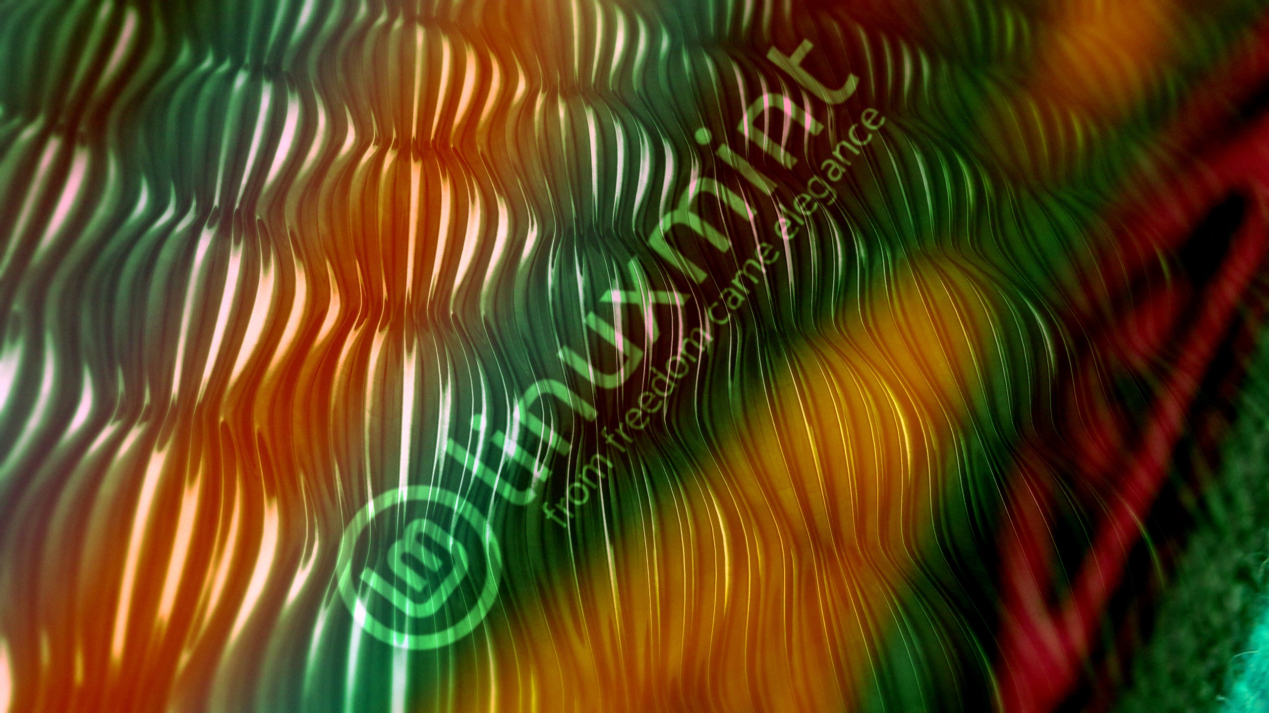 Linux Mint abstract wavy pattern HD Wallpaper