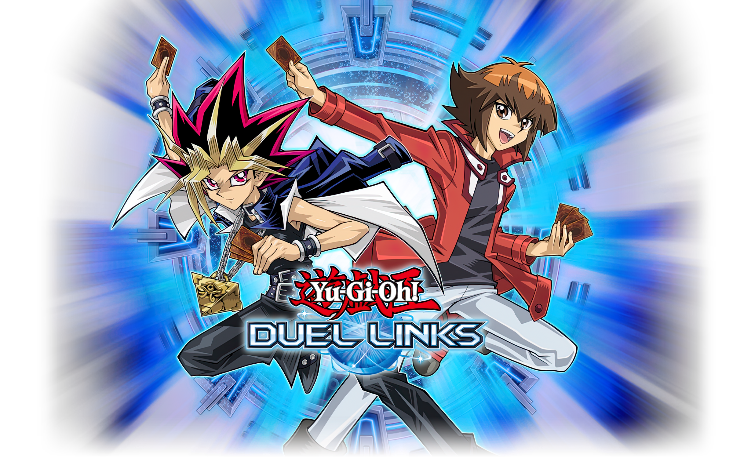 Yugi Muto and Jaden Yuki from Yu-Gi-Oh! Duel Links HD Wallpaper
