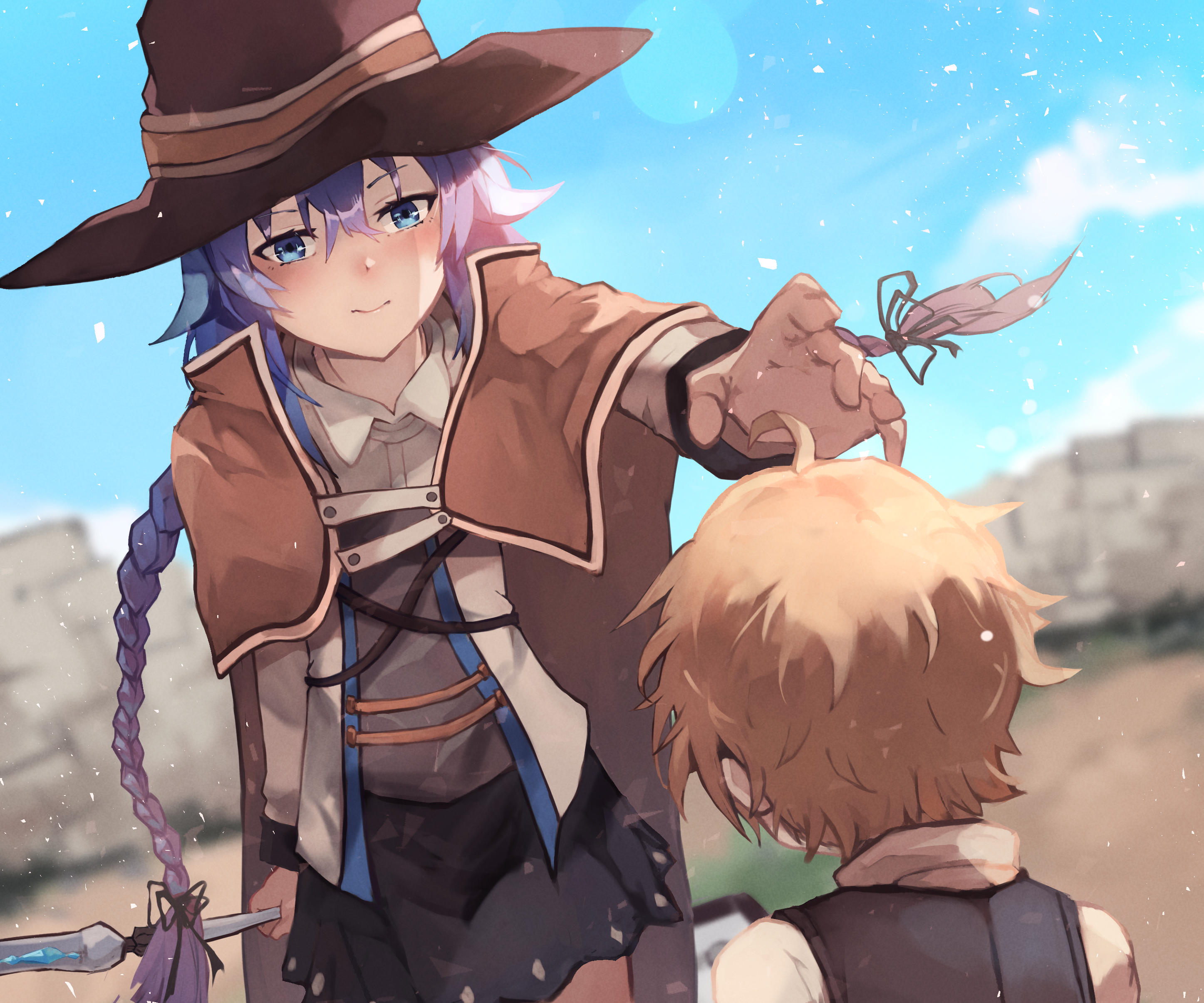 Roxy Migurdia and Rudeus Greyrat from Mushoku Tensei HD Wallpaper