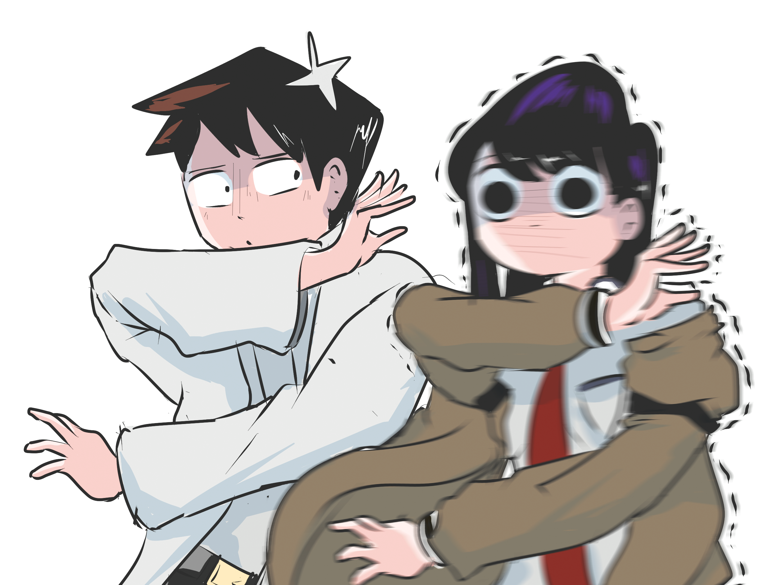 Tadano and Komi from Komi Can't Communicate HD Wallpaper